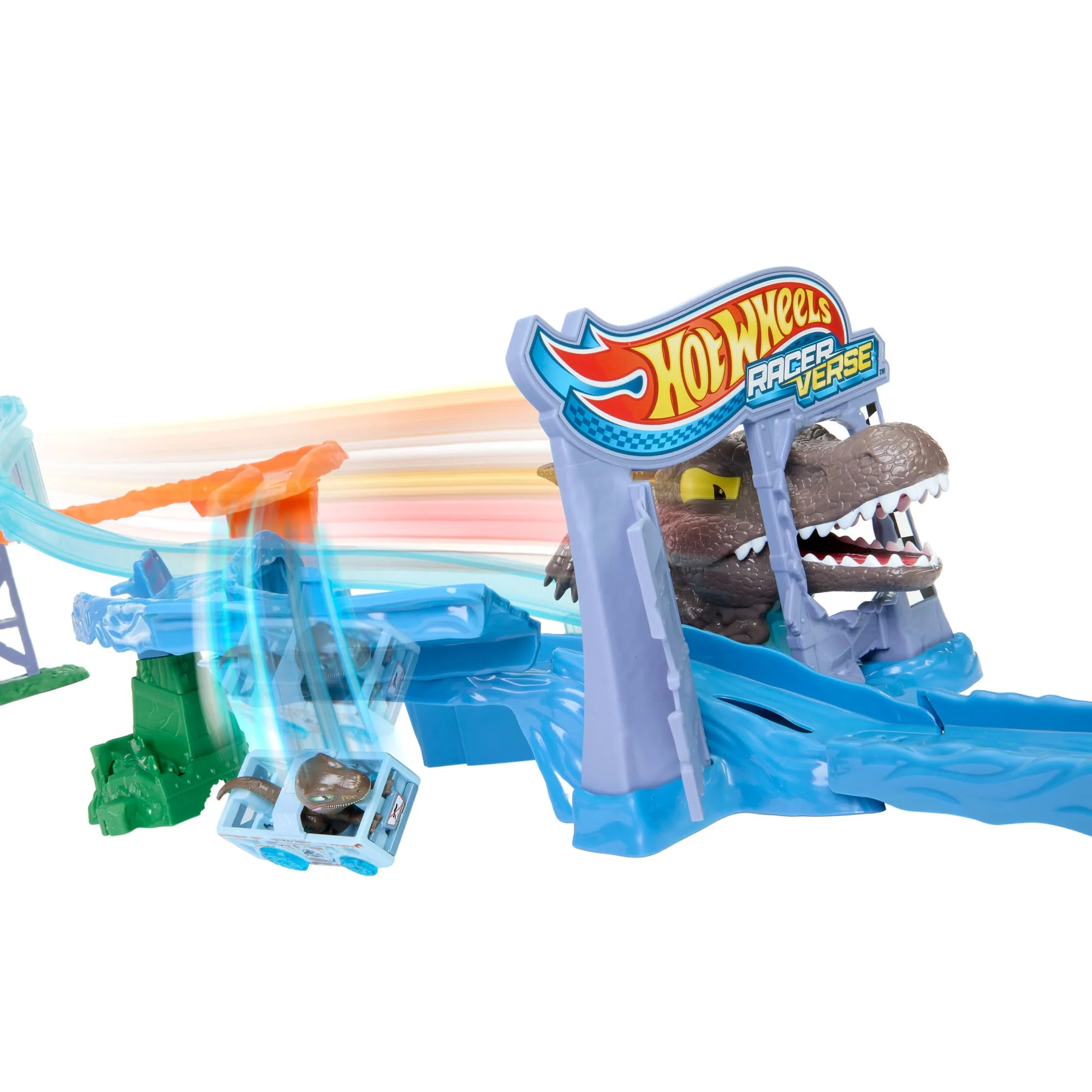 Hot Wheels RacerVerse Pista de Juguete Jurassic World - Image 3