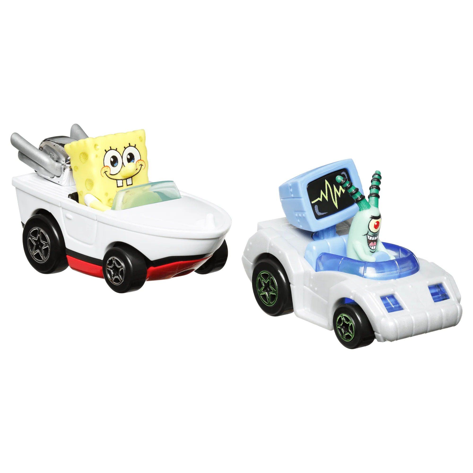 Hot Wheels RacerVerse Vehículo de Juguete Bob Esponja y Plankton - Image 2