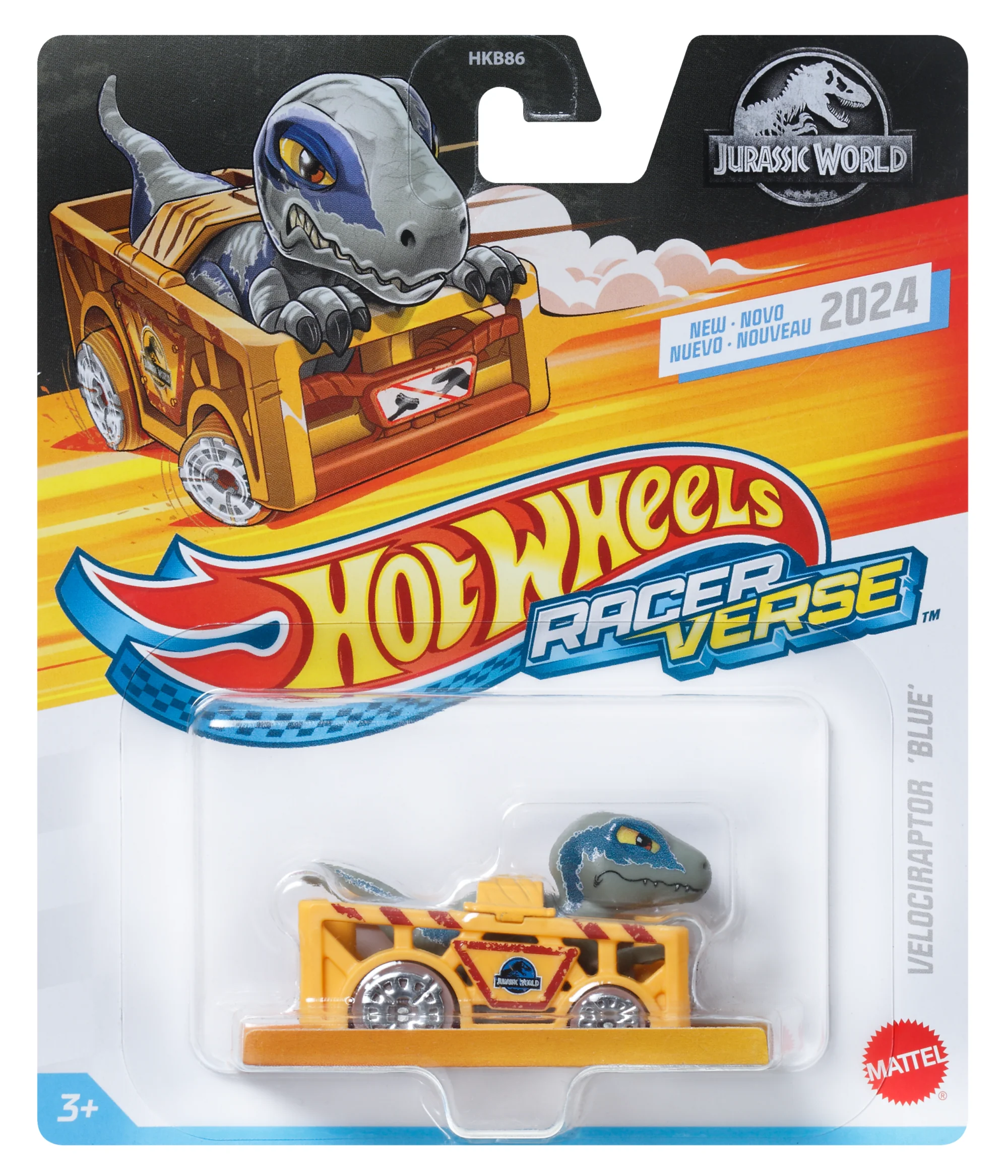 Hot Wheels RacerVerse Vehículo de Juguete Velociraptor Azul - Image 5