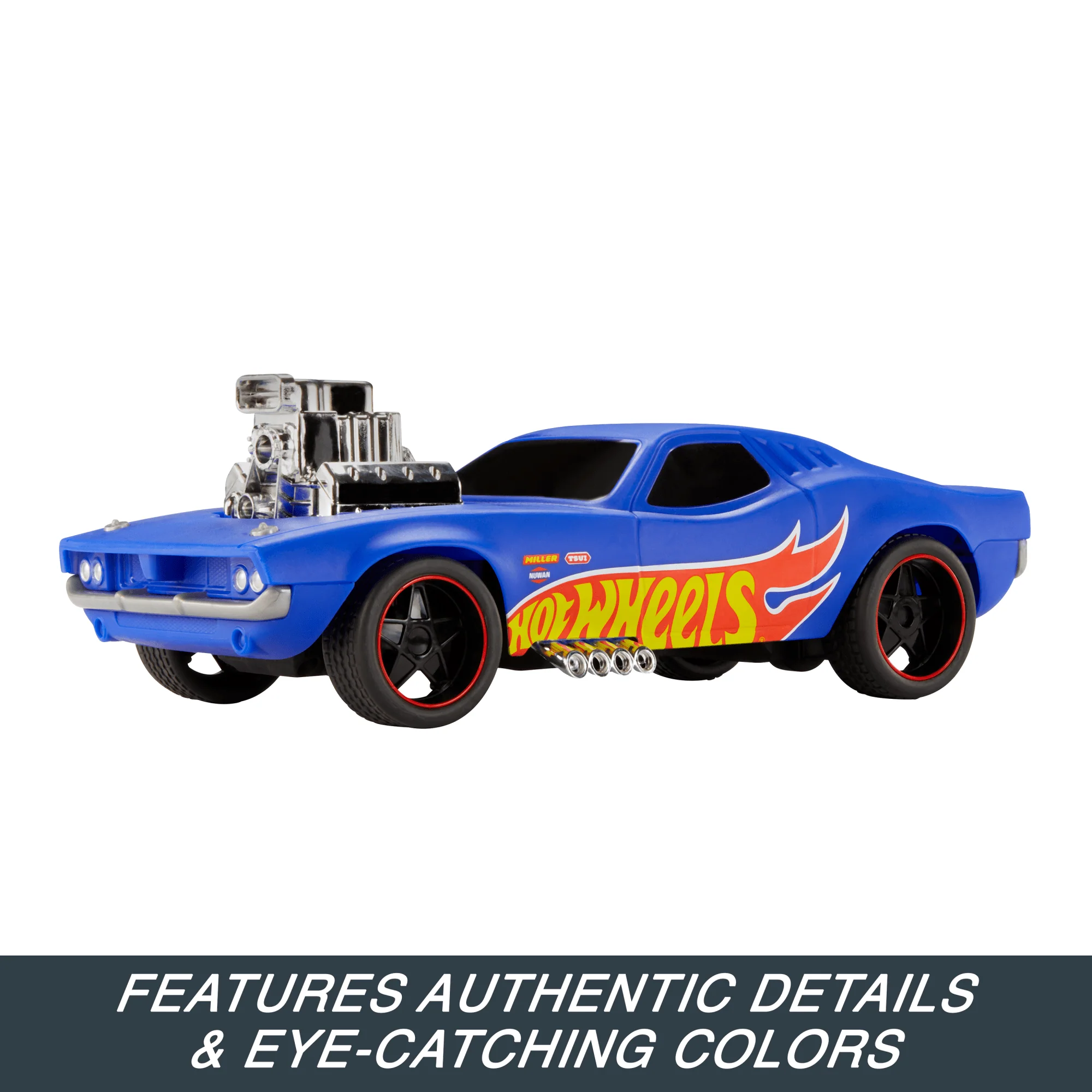 Hot Wheels 1:16 Scale RC Rodger Dodger USB-Rechargeable Toy Car, Battery-Operated Remote Control - Image 4