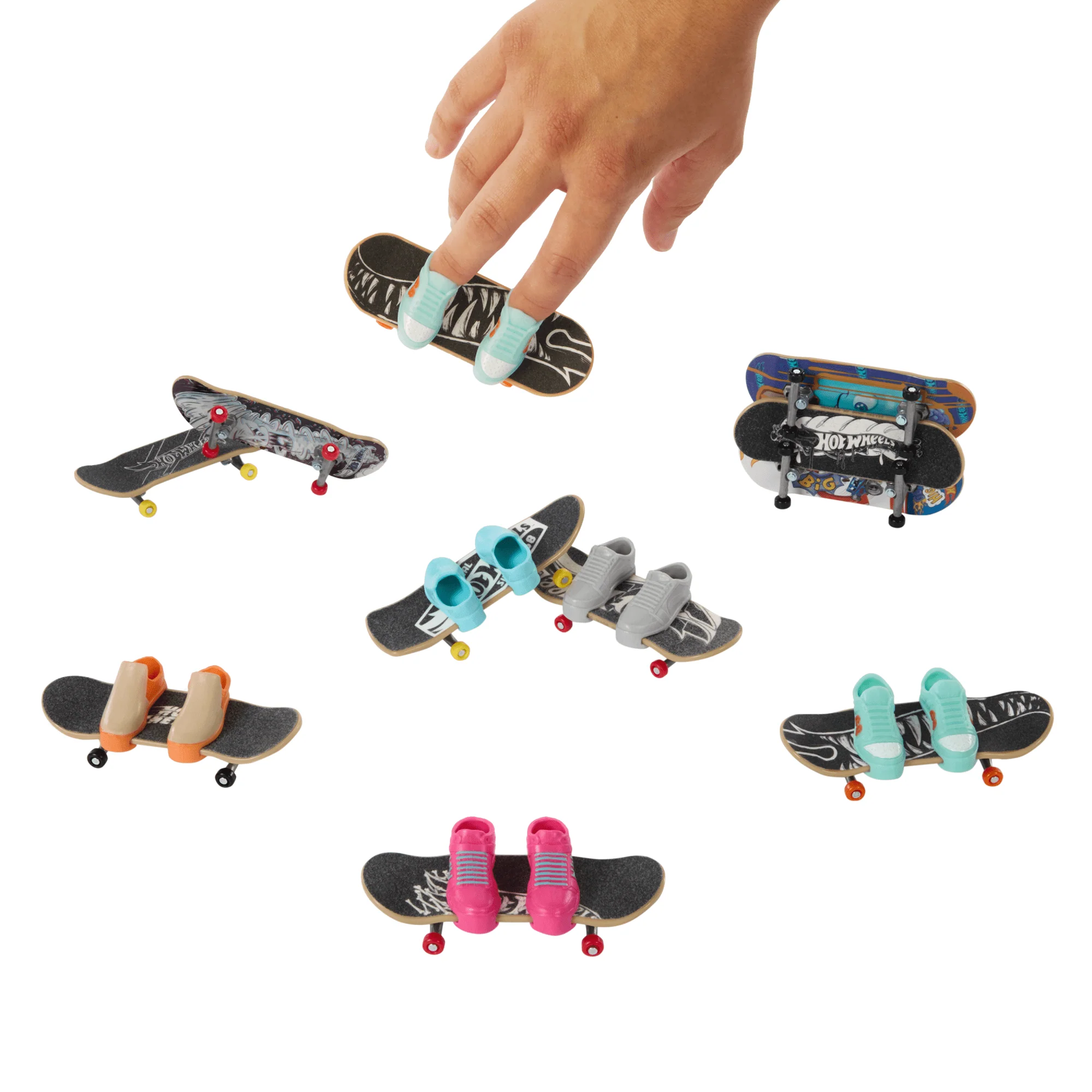 Hot Wheels Skate-Assortiment de 10Fingerboards Avec Chaussures - Image 4