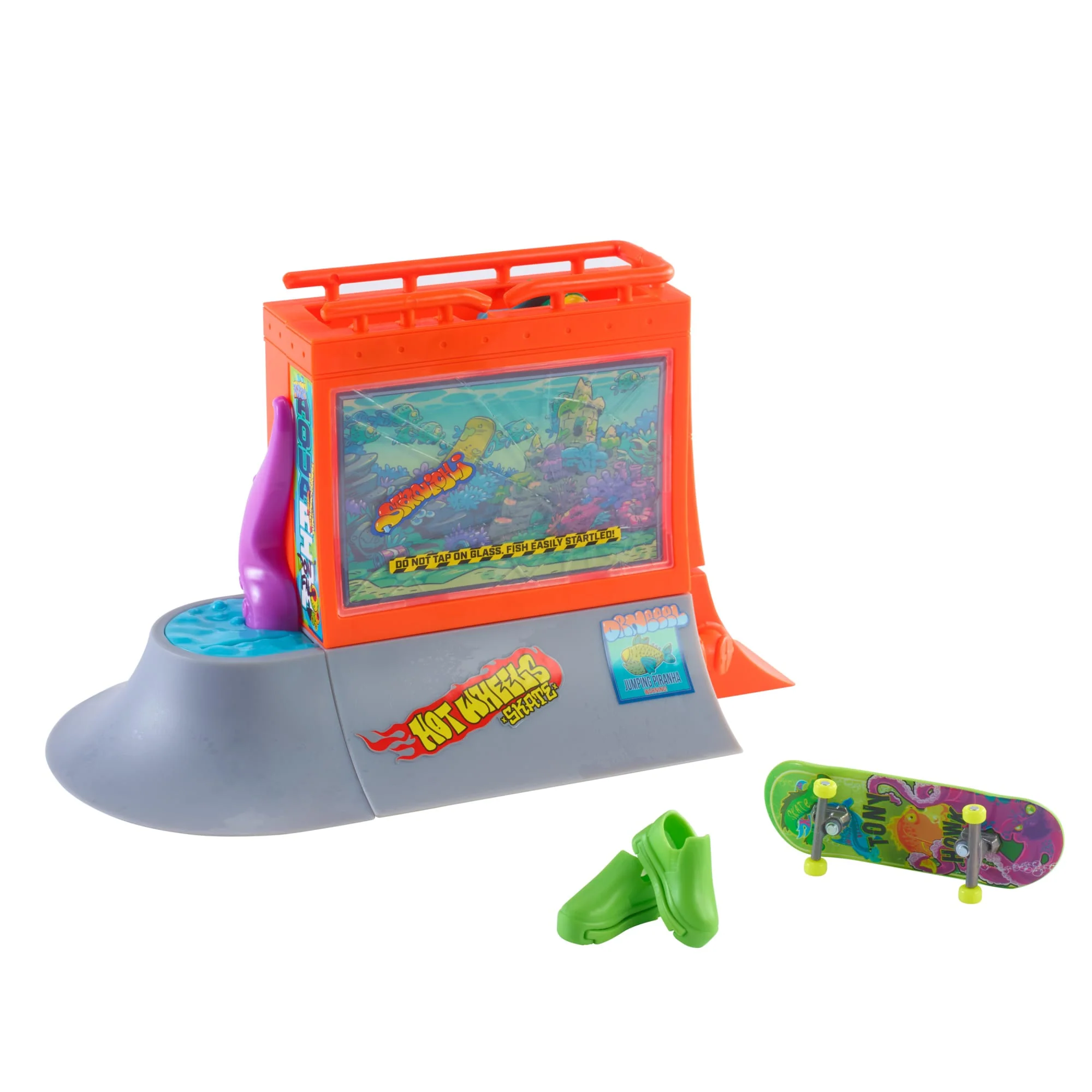 Hot Wheels Skate Coffret de Jeu Planchodrome Aquarium