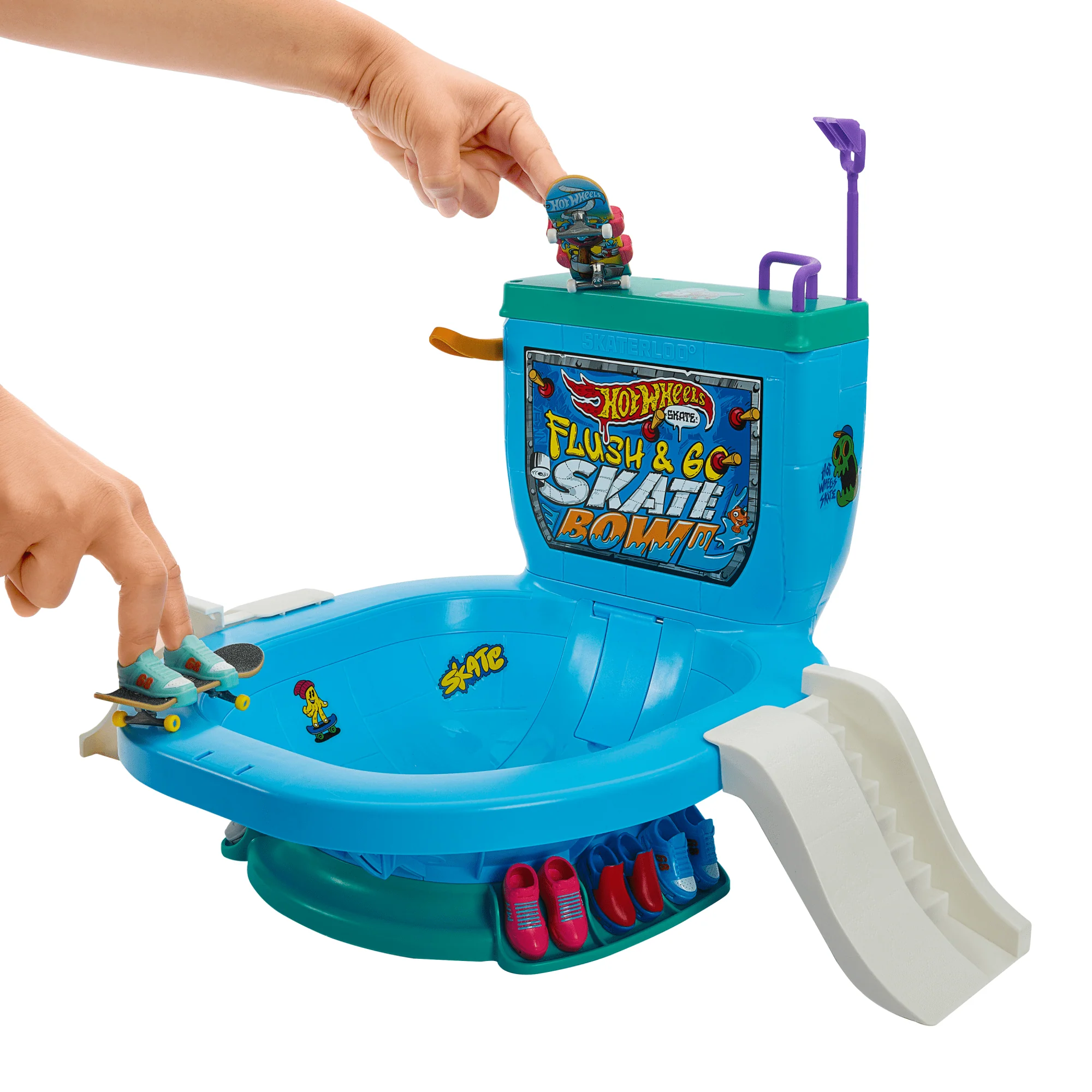 Hotwheels Skate-Tirez La Chasse: C’Est Parti!-Coffret Fingerboard - Image 2
