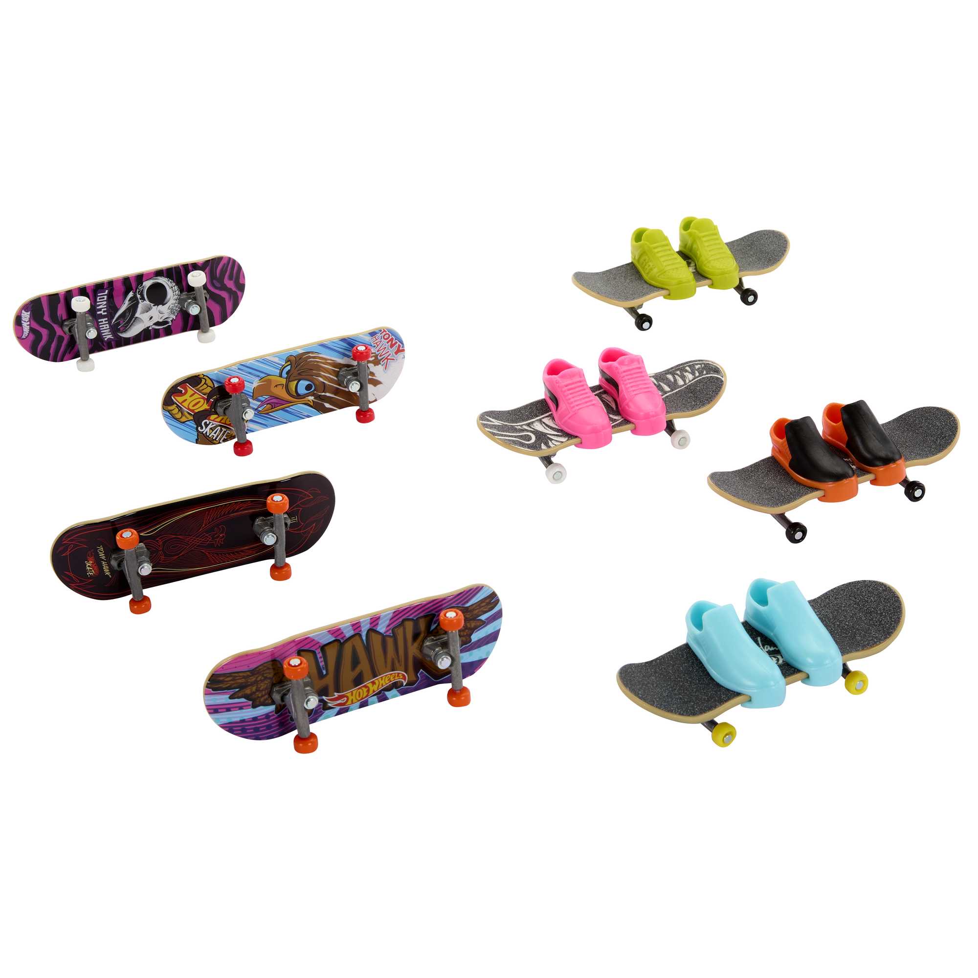 Hot Wheels-Skate-Fingerskate Tony Hawk-Pack Fingerboards et Chaussures - Image 3