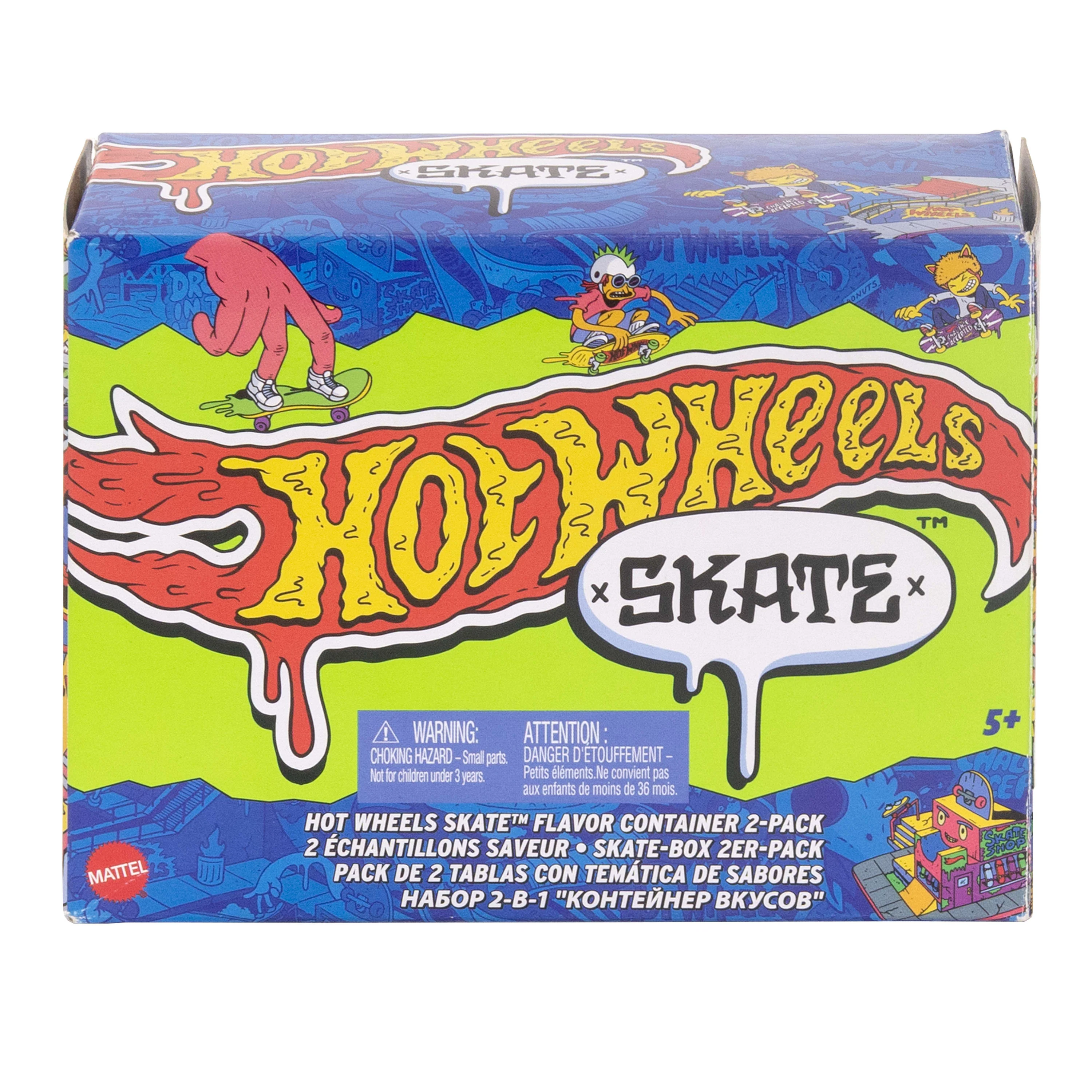 Hot Wheels Skate, 2 Flavor Containers With 4 Exclusive Fingerboards And 2 Pairs Of Removable Skate Shoes, 2 Storage Containers (8 Items Total) - Image 4