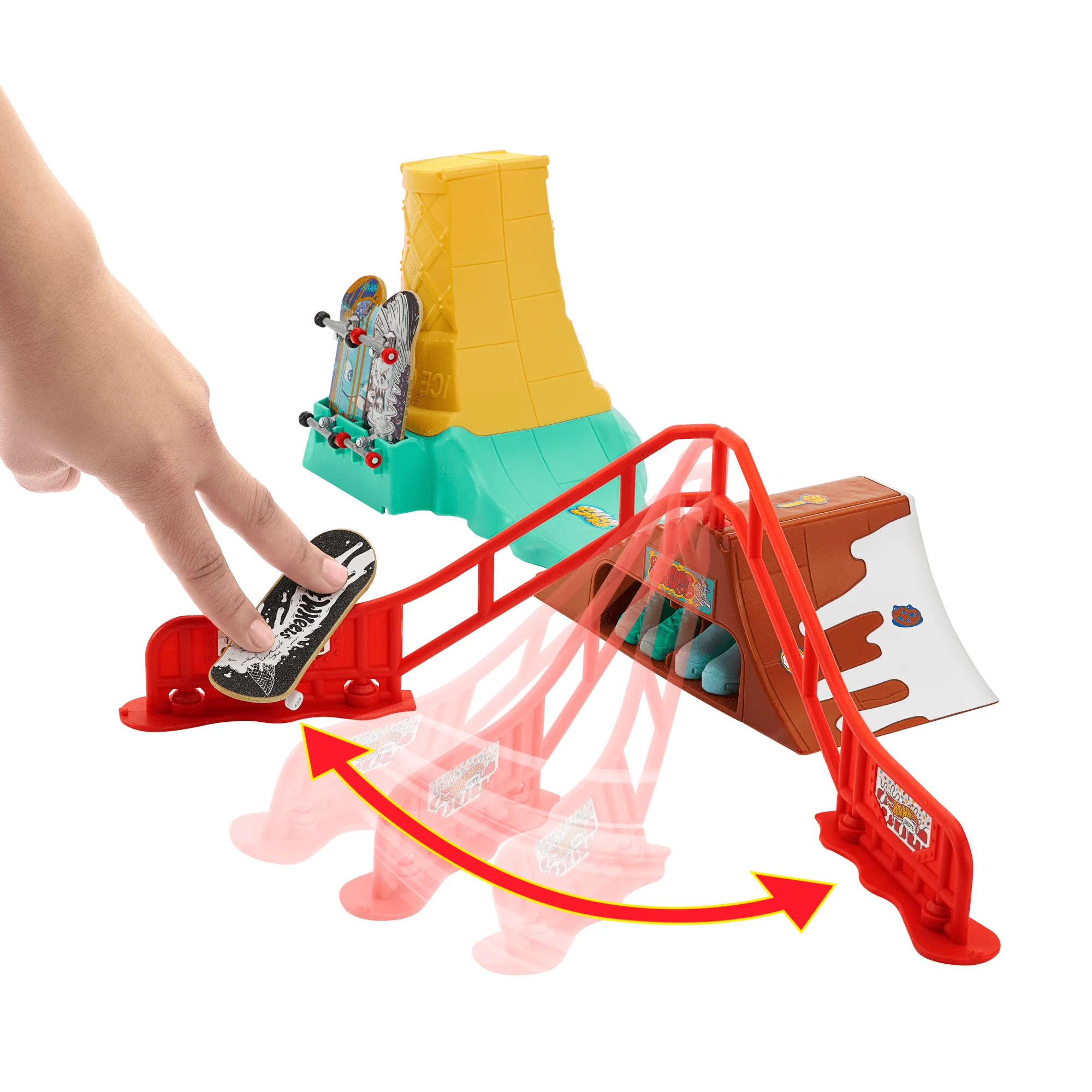 Hot Wheels Skate Planchodrome desserts, Planche Exclusive + Chauss. - Image 4