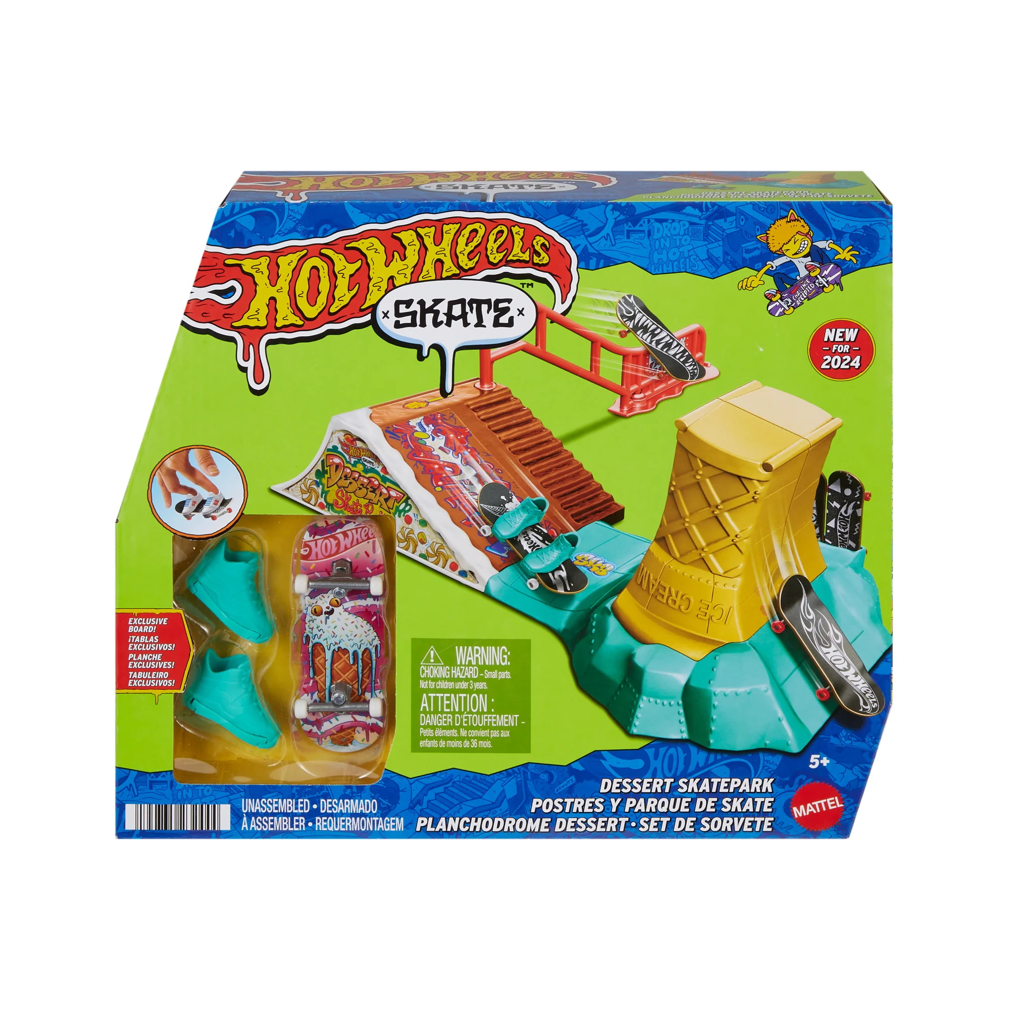 Hot Wheels Skate Planchodrome desserts, Planche Exclusive + Chauss. - Image 5