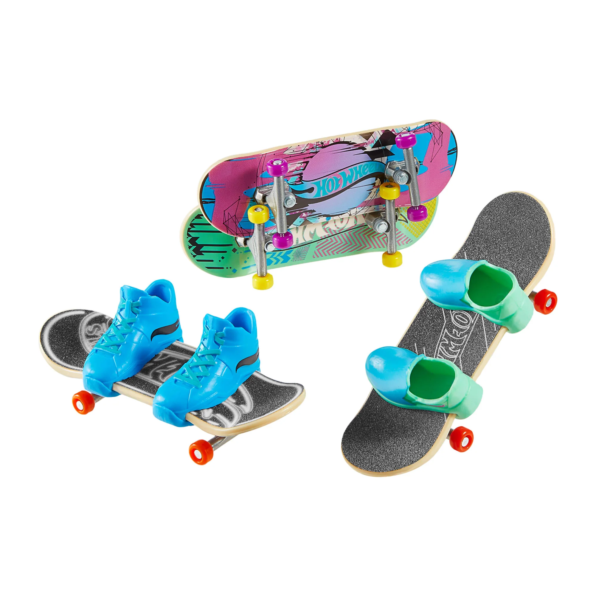 Hot Wheels Skate Vehículo de Juguete Paquete de Patinetas Experiencia Épica con Tenis - Image 2