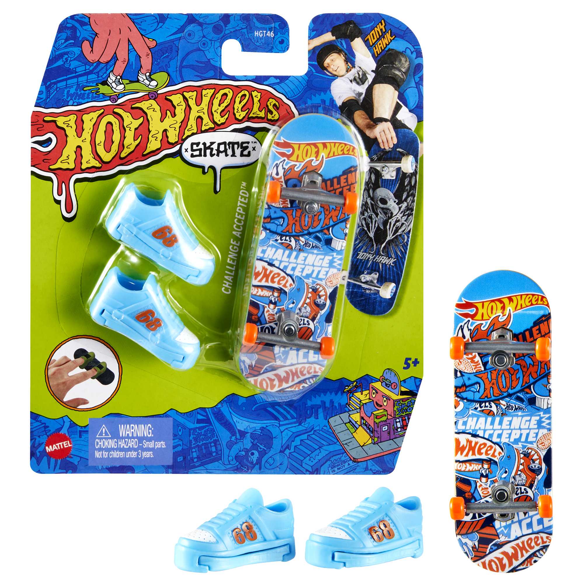 Hot Wheels Skate Vehículo de Juguete Patineta con Tenis Sorpresa