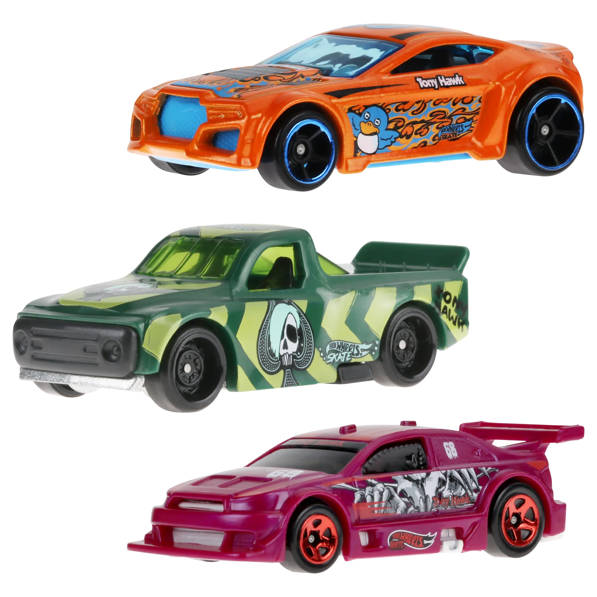 Hot Wheels Skate Vehículo de Juguete Patineta de Colección Halcón Morado y Blanco con Diecast - Image 5