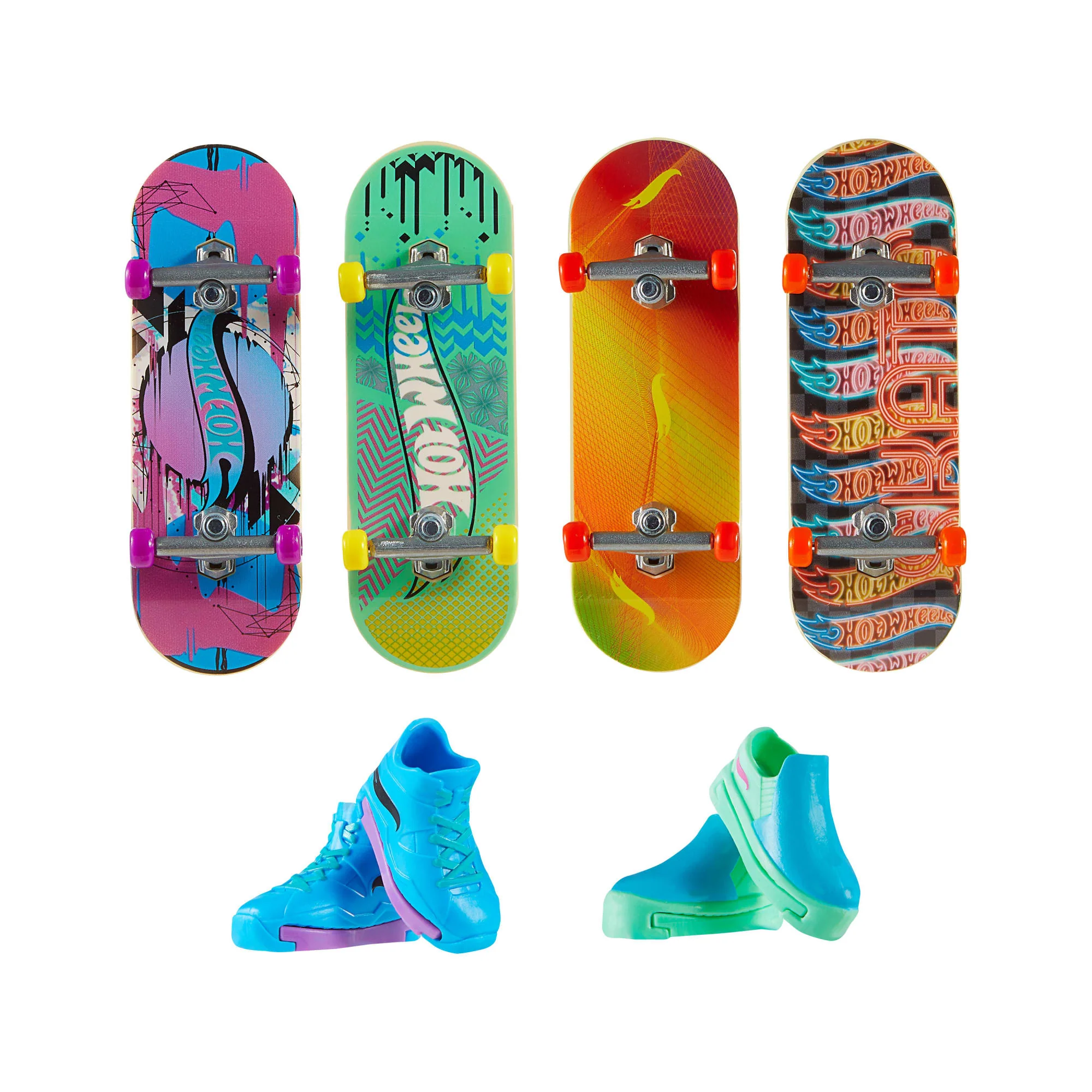 Hot Wheels Skate Veículo de Brinquedo Pacote de Patinetes Experiência Épica com Tênis - Image 4