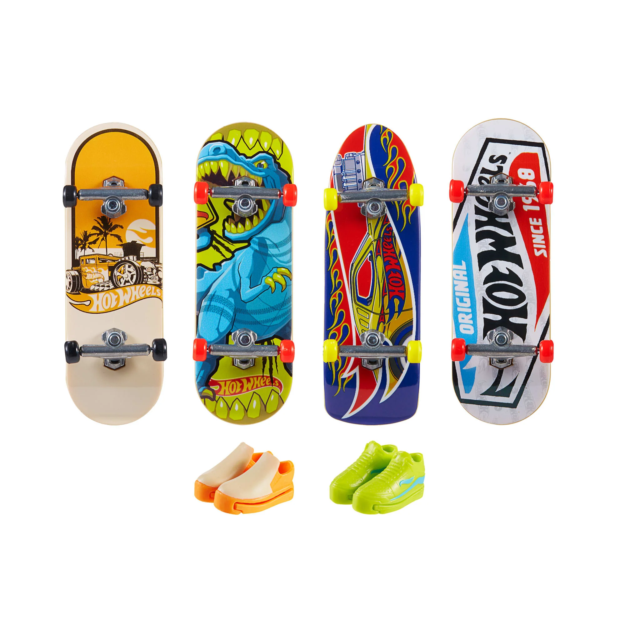 Hot Wheels Skate Veículo de Brinquedo Pacote de Skateboards com Tênis Variado - Image 4