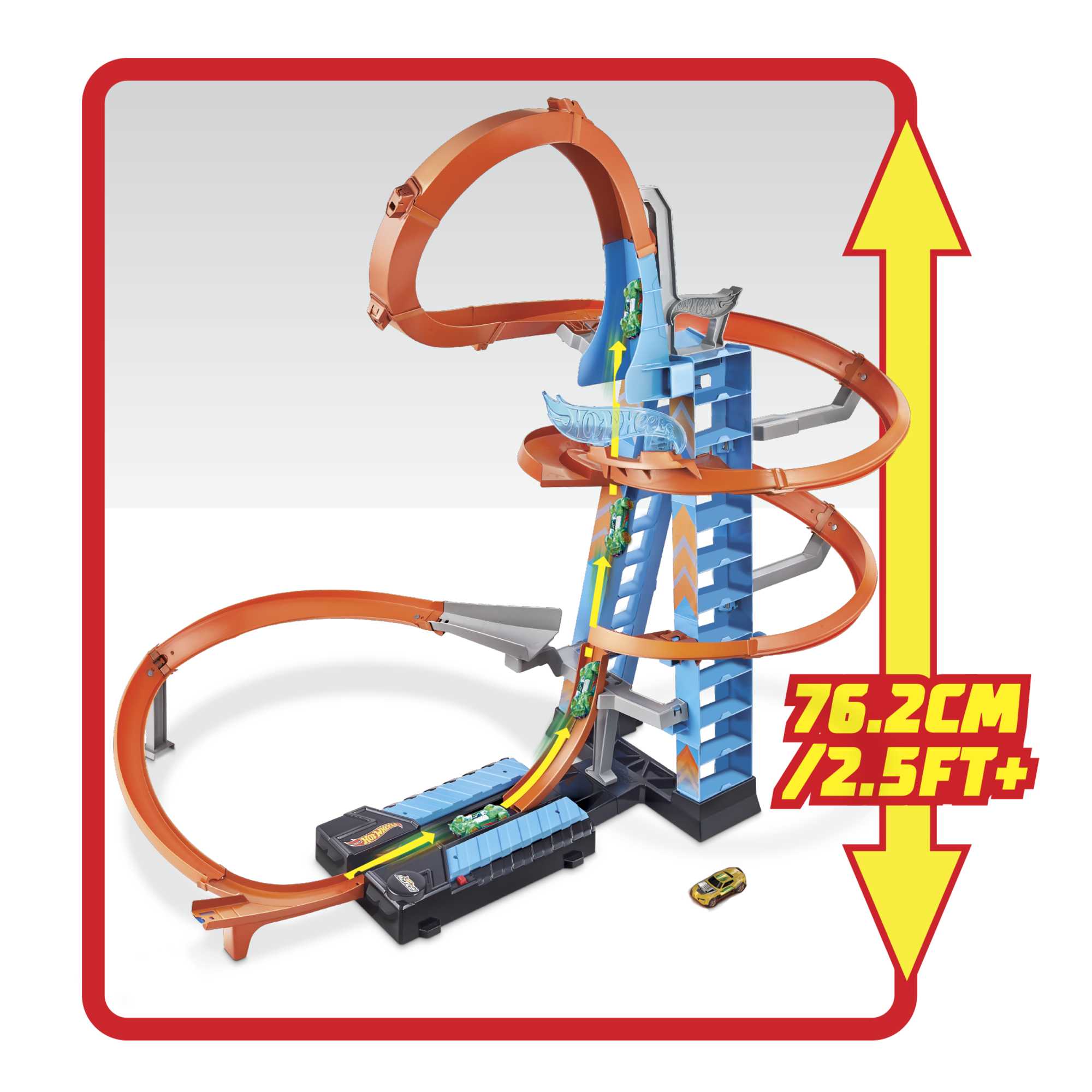 Hot Wheels Sky Crash Tower Track Set - Image 5