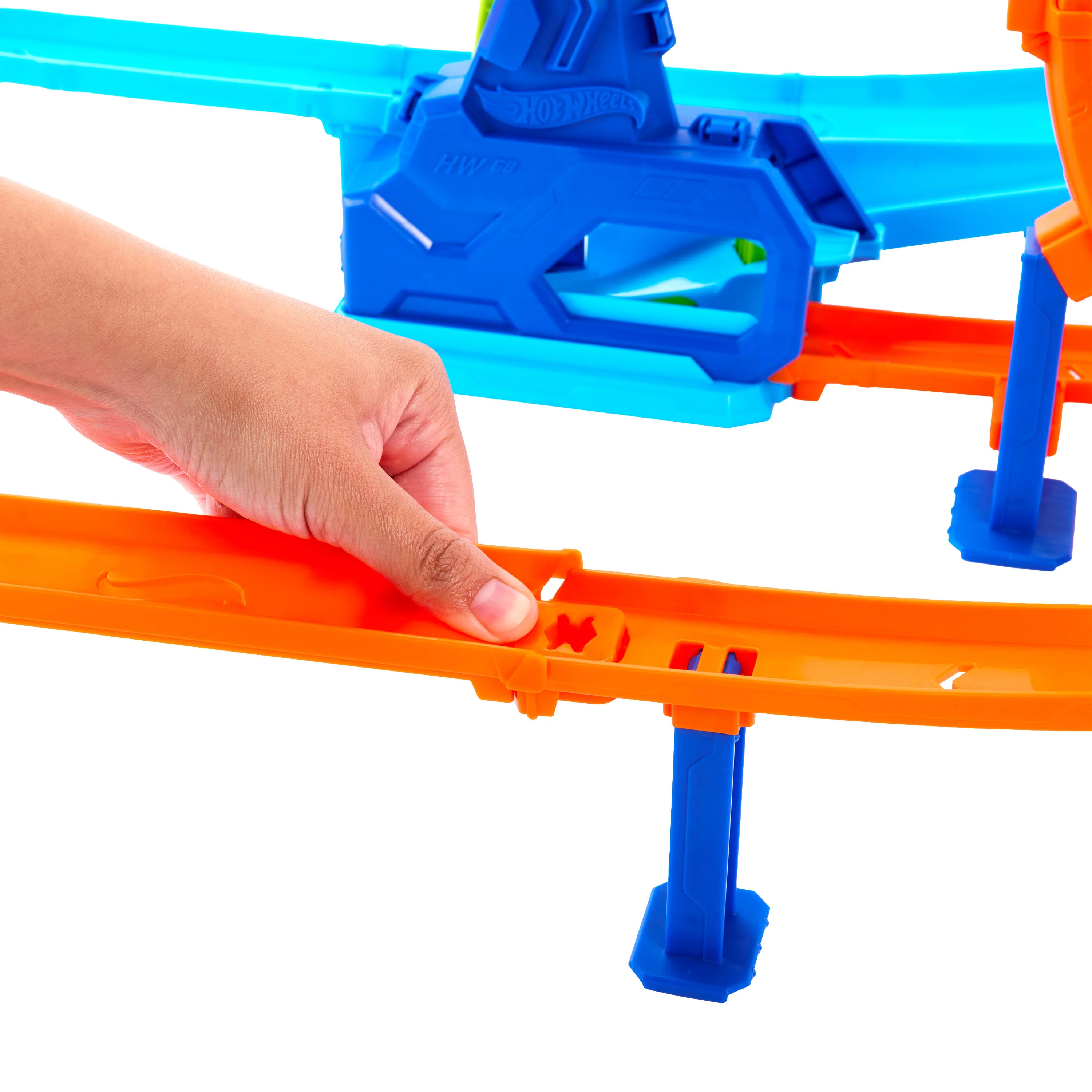 Hot Wheels Stunt Pista de Juguete acrobacias lanza y choca - Image 3