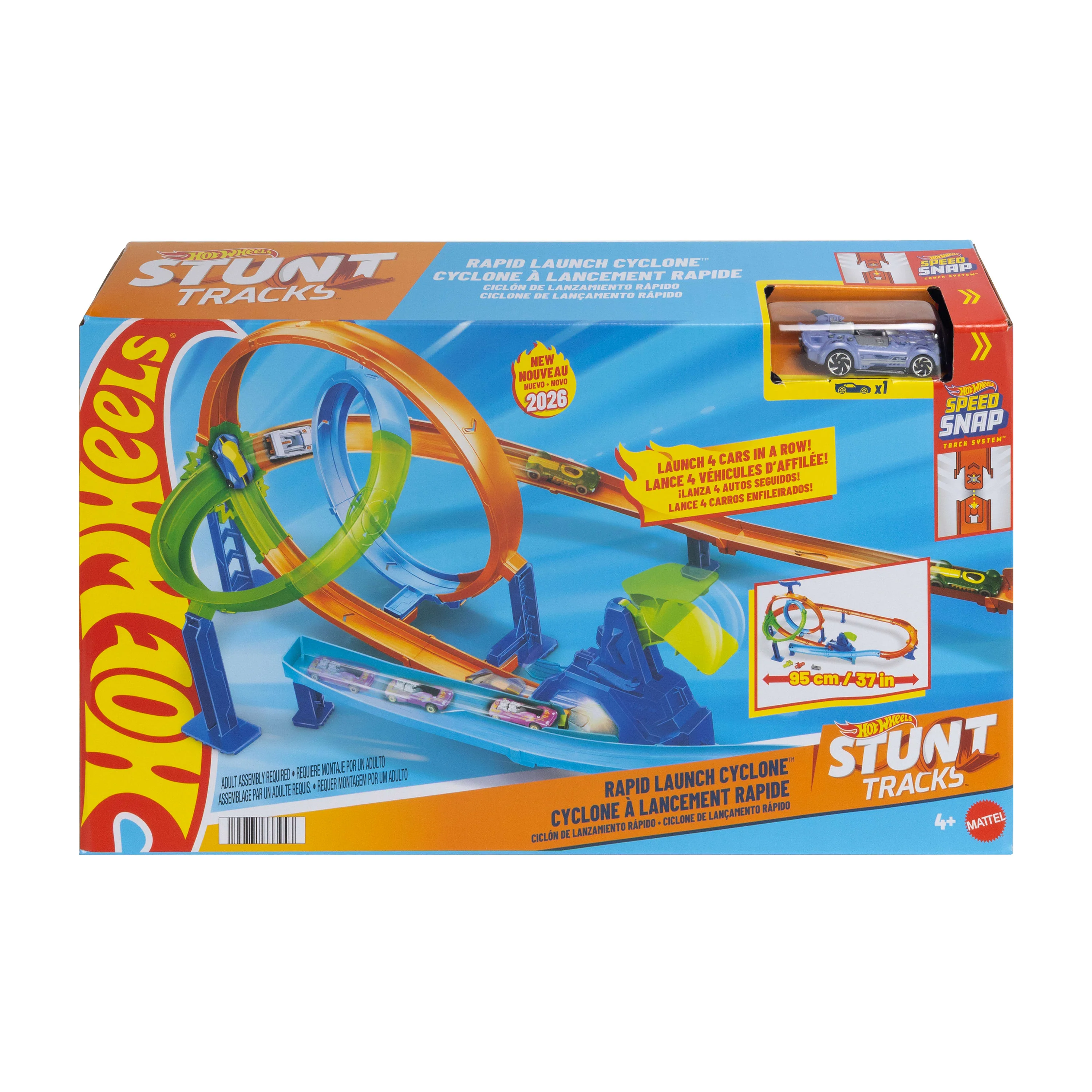 Hot Wheels Stunt Pista de Juguete acrobacias lanza y choca - Image 6