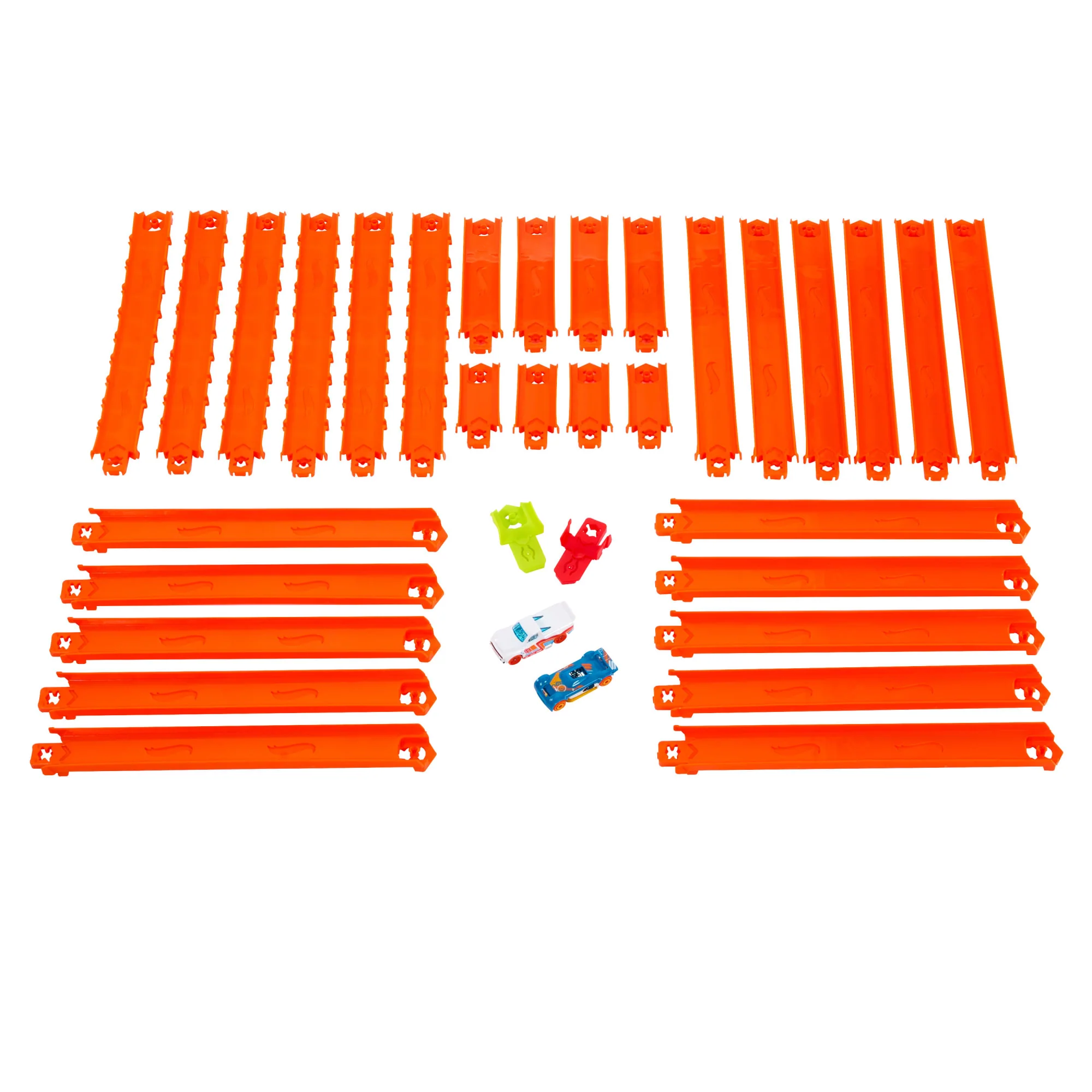 Hot Wheels Track Creator Deluxe Track Pack With 2 Toy Cars, 25 Feet Of Different Speed Snap Tracks - Image 2