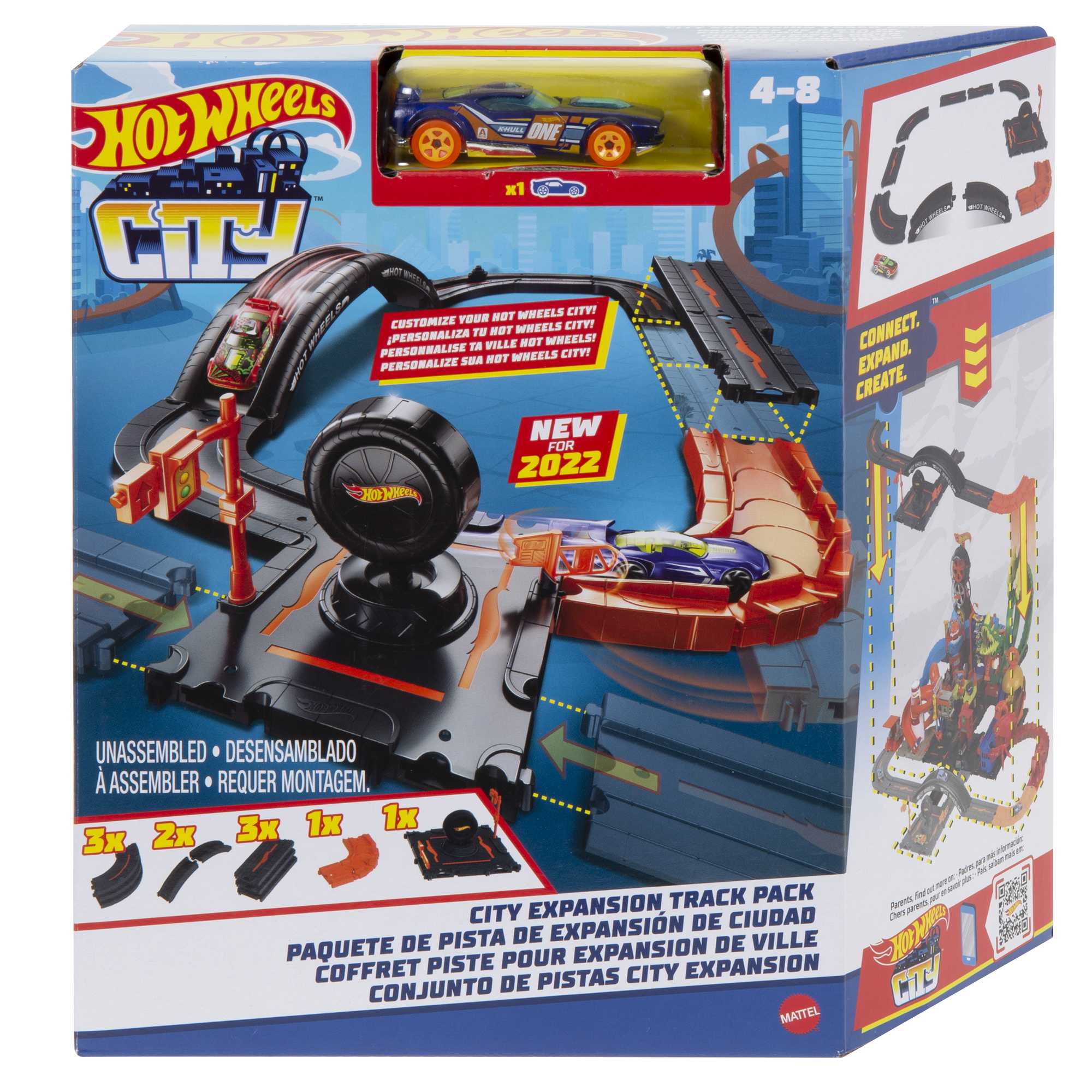 Hot Wheels Ville Coffret D’Extension de Piste, 10 Élém., 1 Véhicule - Image 6