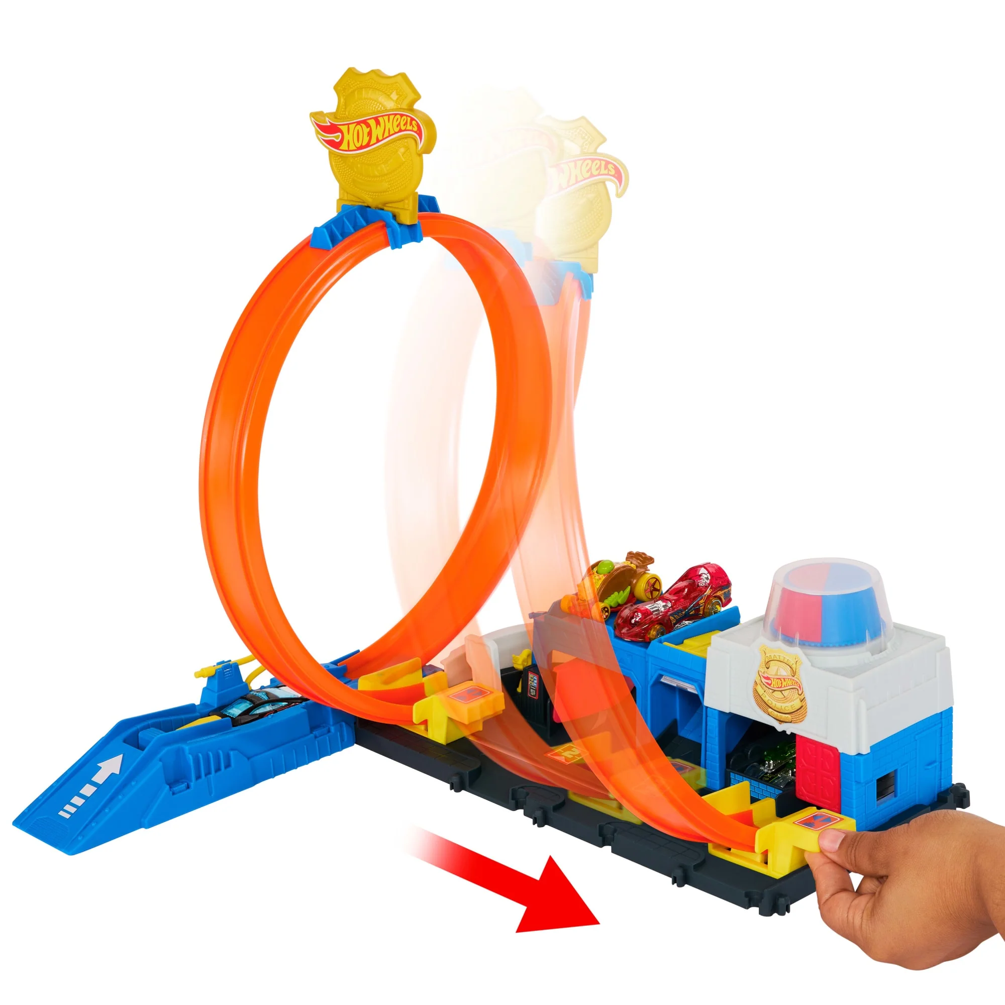 Hot Wheels  Ville  Coffret de Jeu  Super Station de Police, 1:64 - Image 3