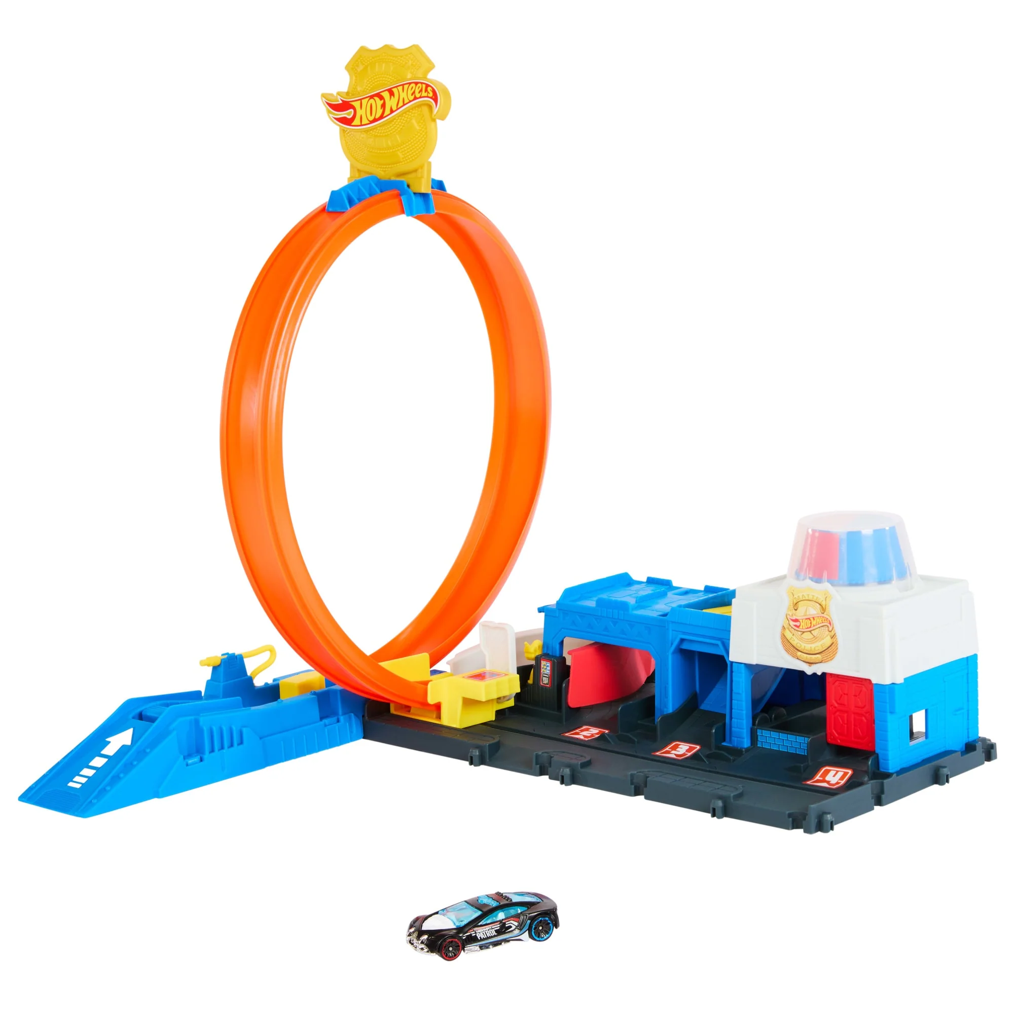 Hot Wheels  Ville  Coffret de Jeu  Super Station de Police, 1:64 - Image 5