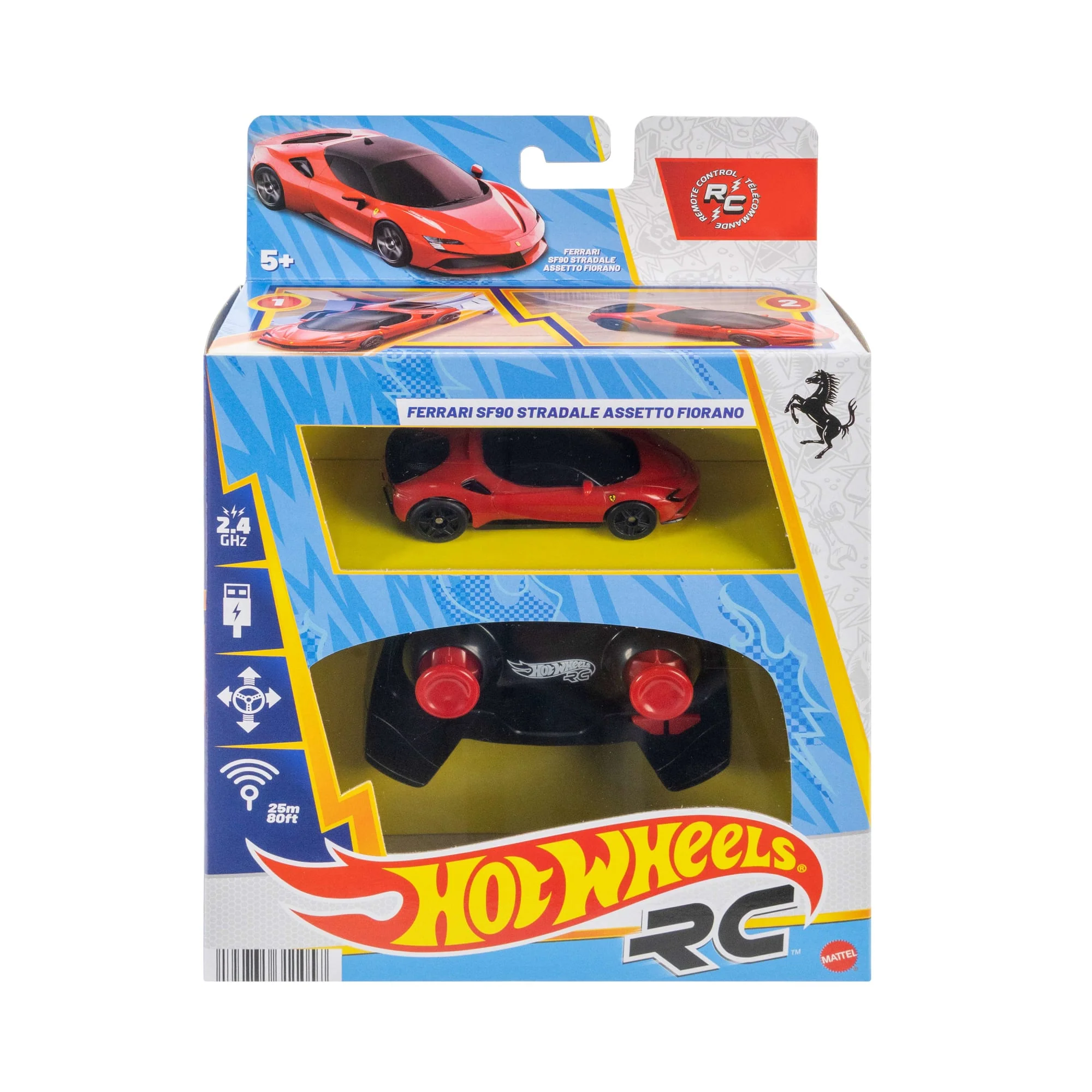 Hot Wheels Voiture Télécommandée Ferrari Sf90 Stradale Assetto Fiorano - Image 6