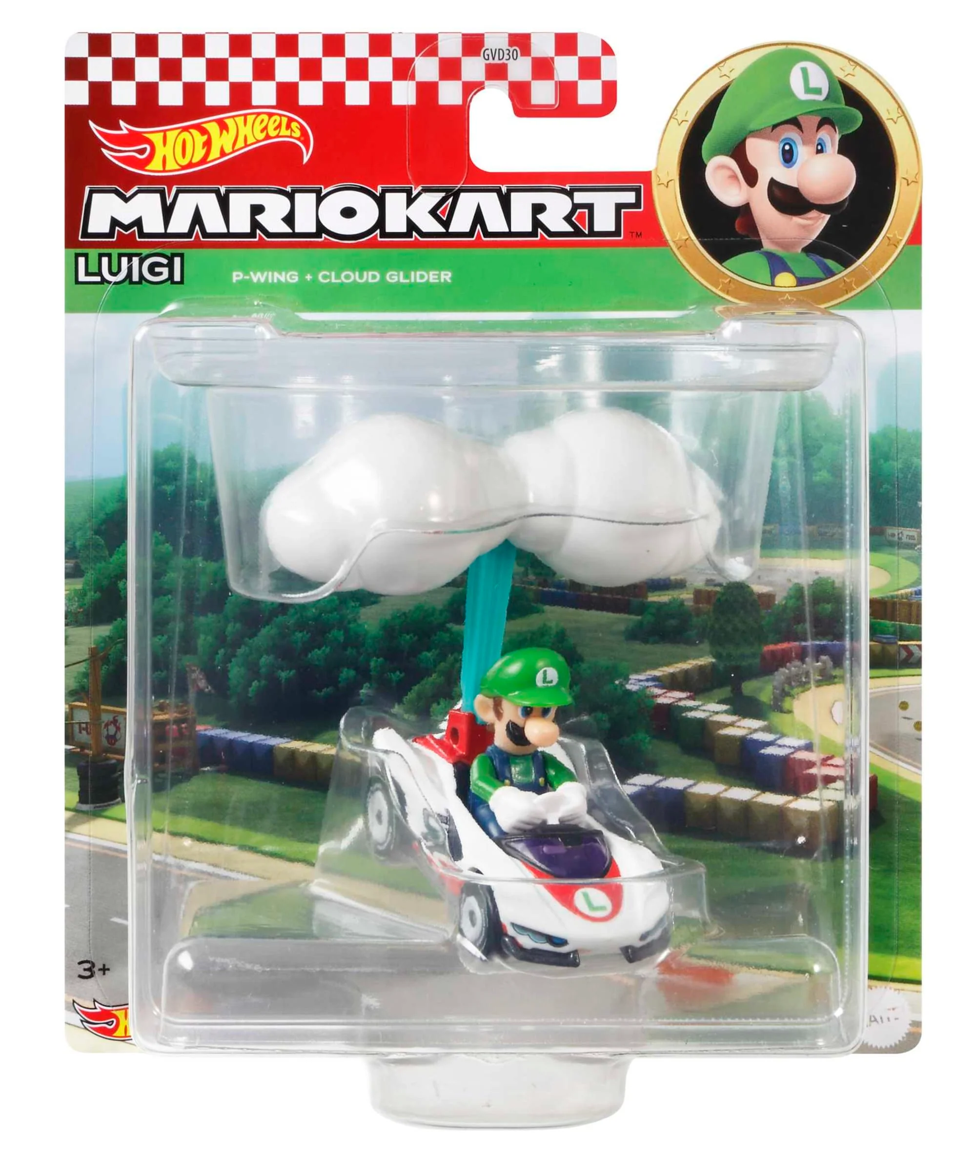 Hot Wheels Mario Kart Luigi P-Wing And Cloud Glider - Image 4