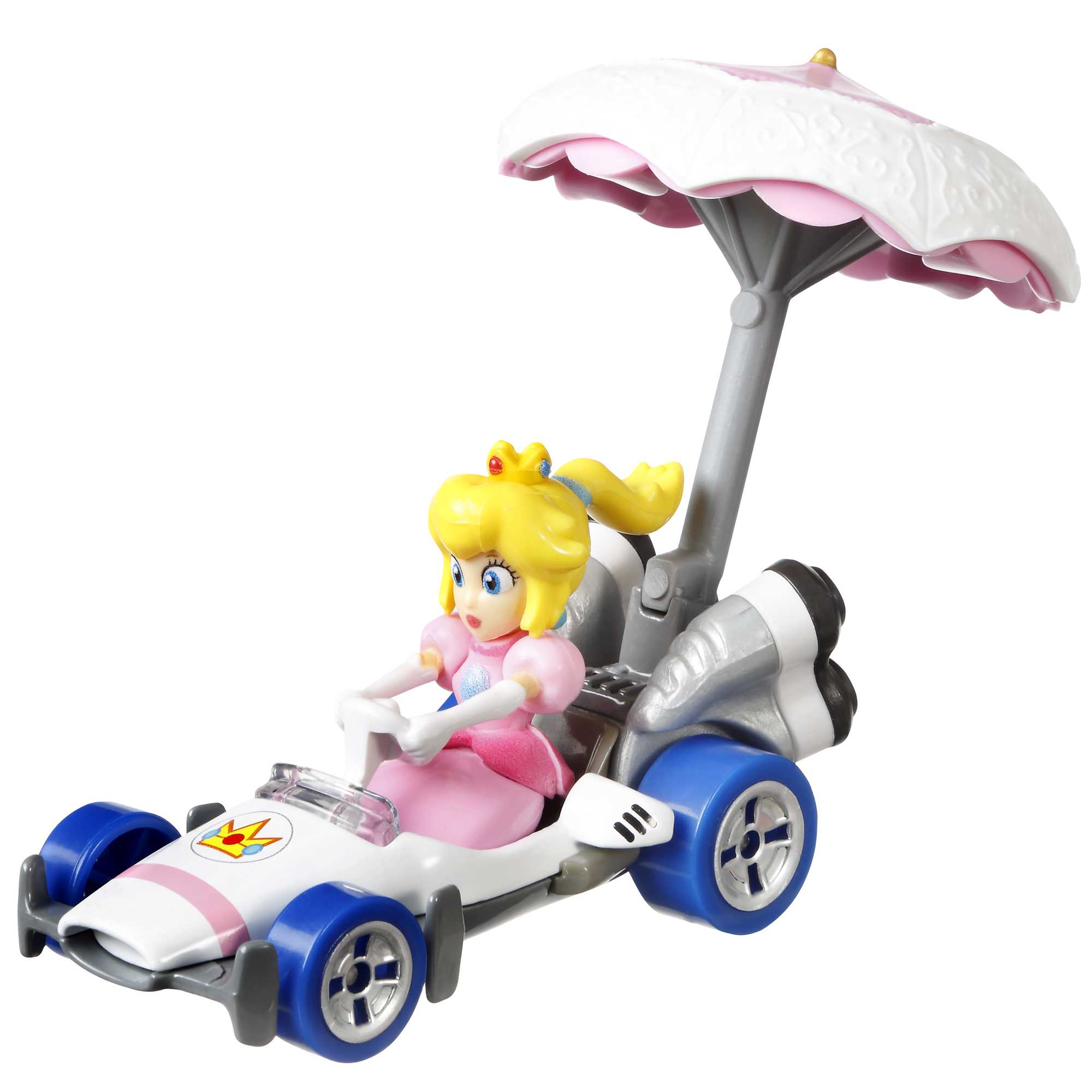 Hot Wheels Mario Kart Princess Peach B-Dasher And Peach Parasol - Image 2