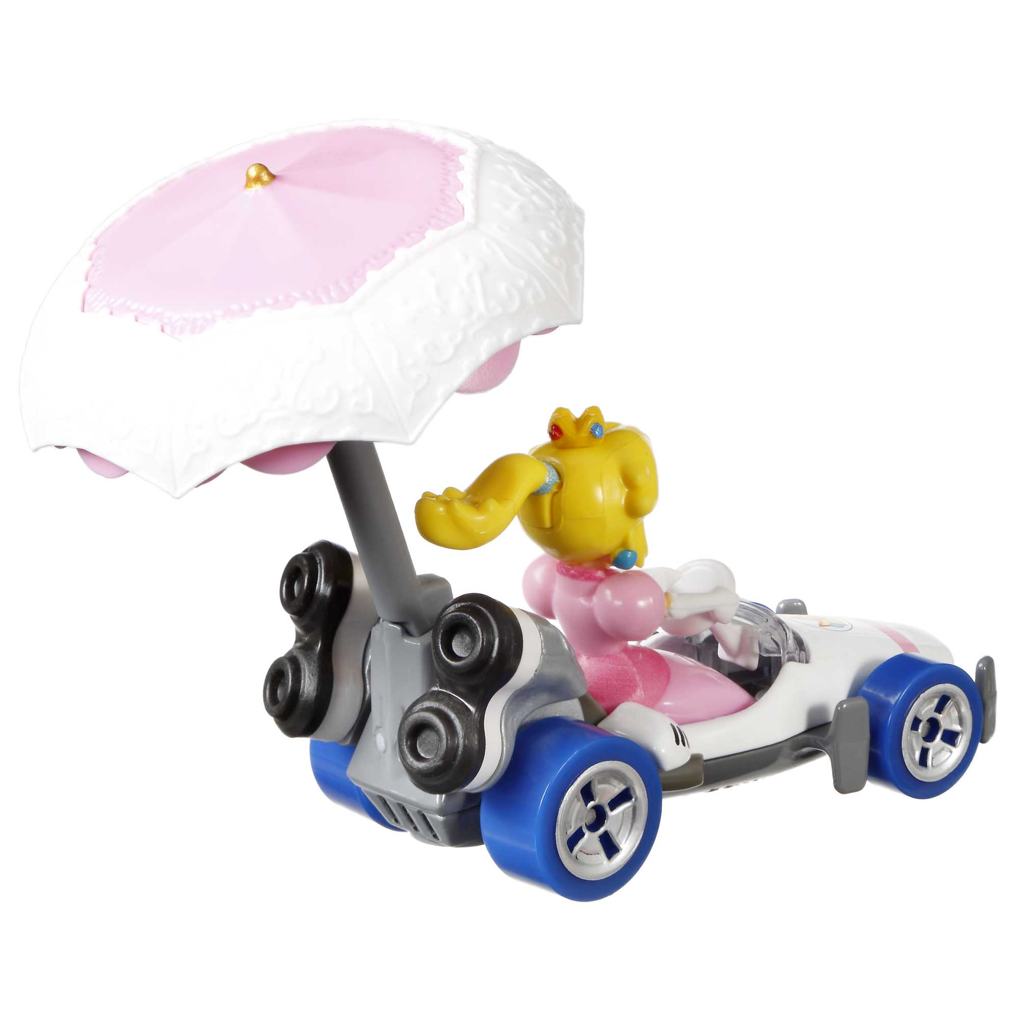 Hot Wheels Mario Kart Princess Peach B-Dasher And Peach Parasol - Image 4