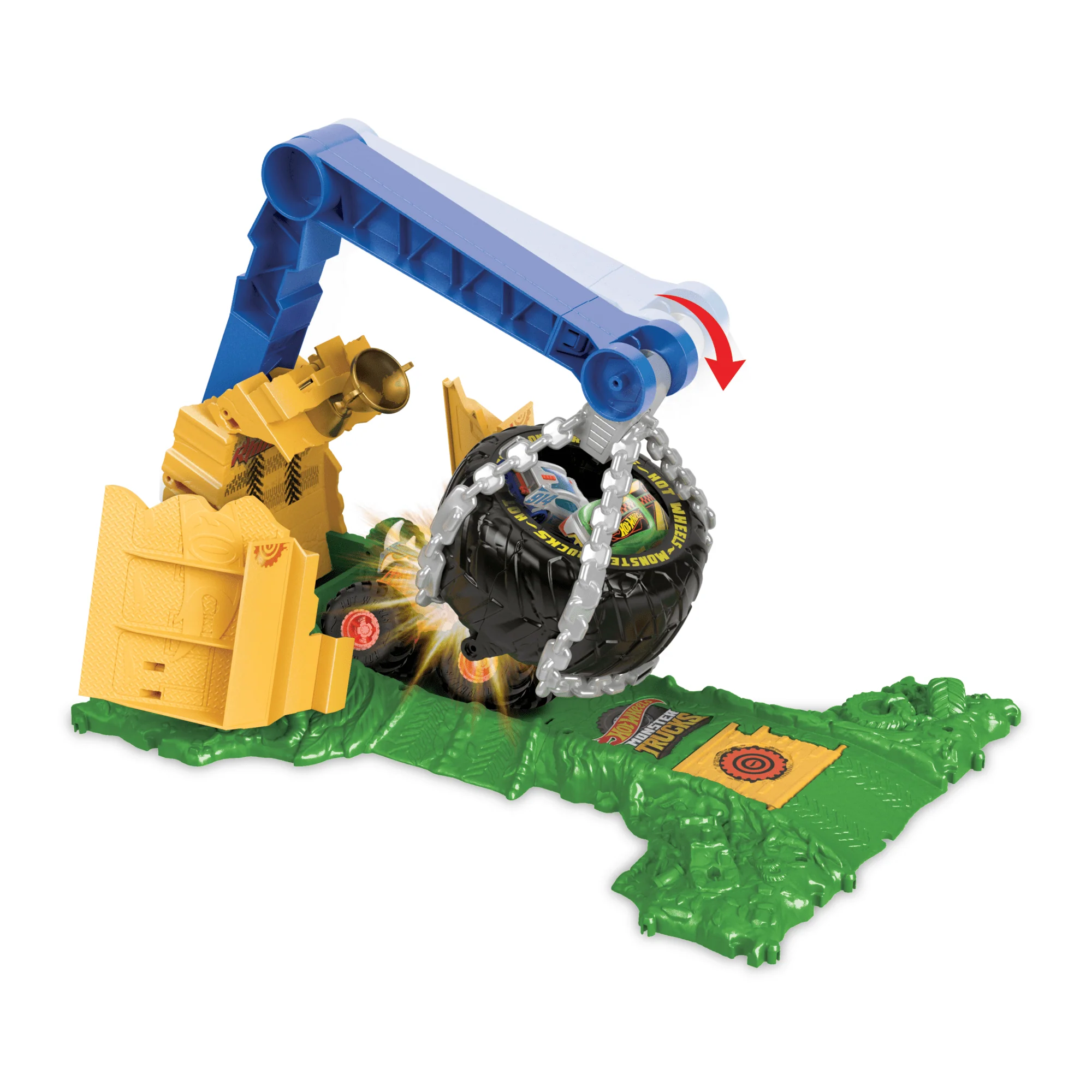 Hw  Monster Trucks  Coffret de Jeu  Défi à Plein Gaz Rhinomite - Image 4