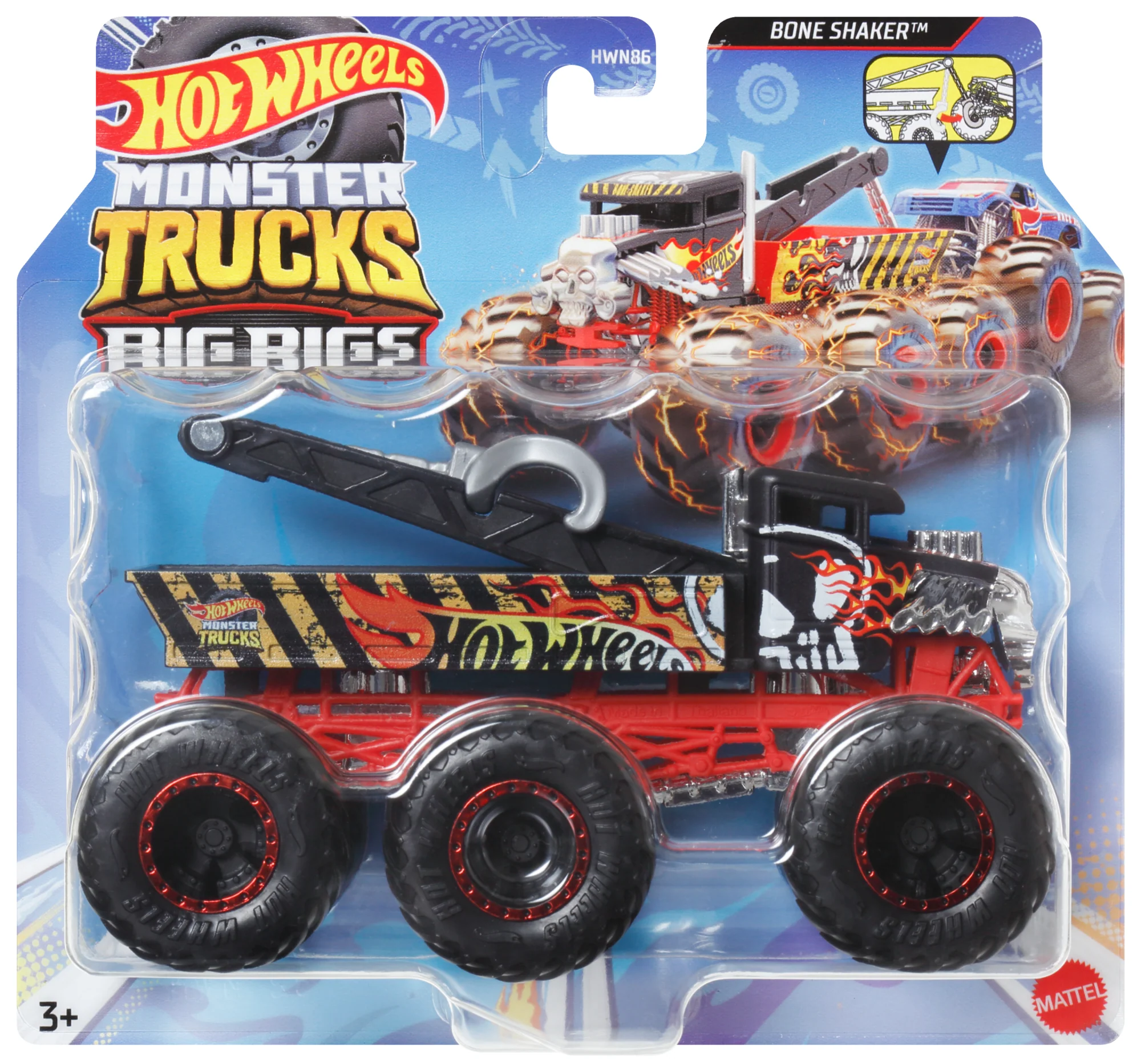Hot Wheels  Monster Trucks  Big Rigs  Camion à 6Roues - Image 6