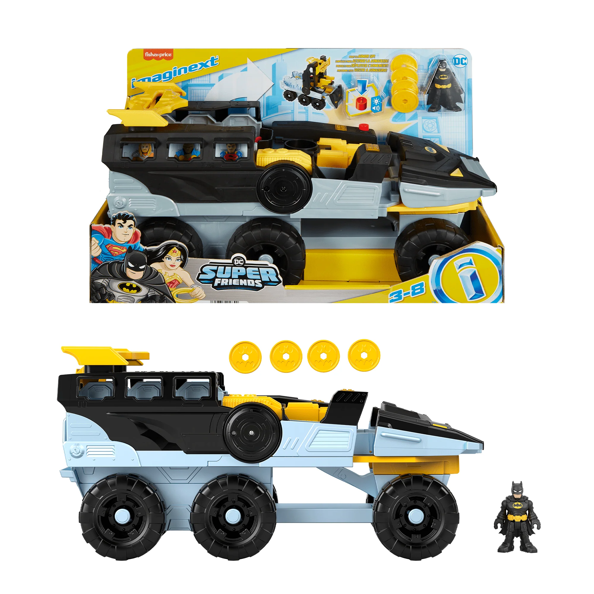 Imaginext Dc Super Friends Batchar Transformable, Figurine Batman