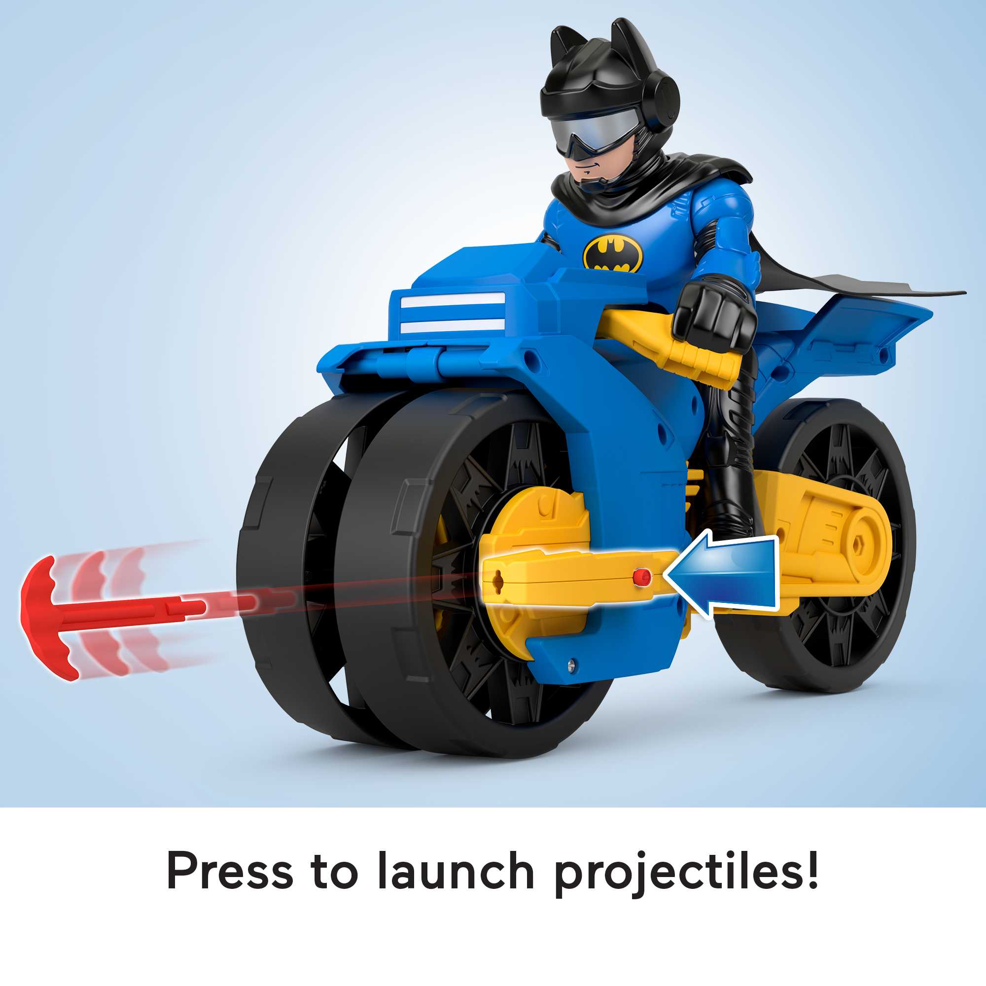 Imaginext DC Super Friends Batman Toys, XL Batcycle And Batman Figure, 10-inches - Image 3