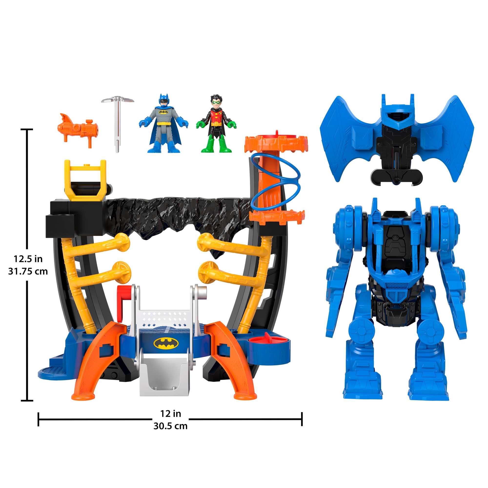 Imaginext DC Super Friends Batman Playset, Robo Command Center With Detachable 10-Inch Robot - Image 6