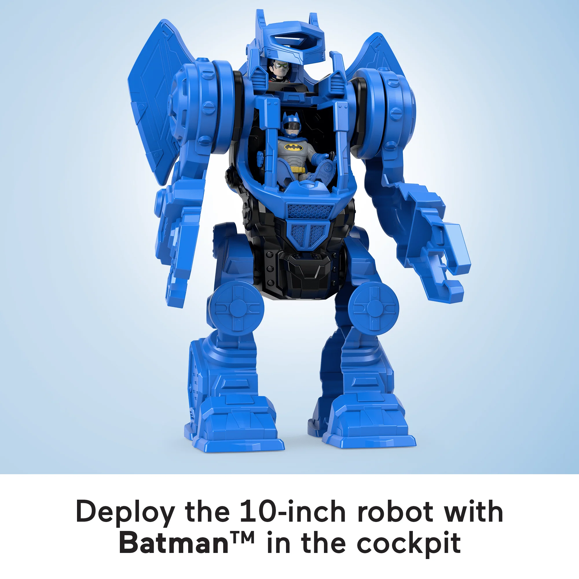Imaginext DC Super Friends Batman Playset, Robo Command Center With Detachable 10-Inch Robot - Image 4