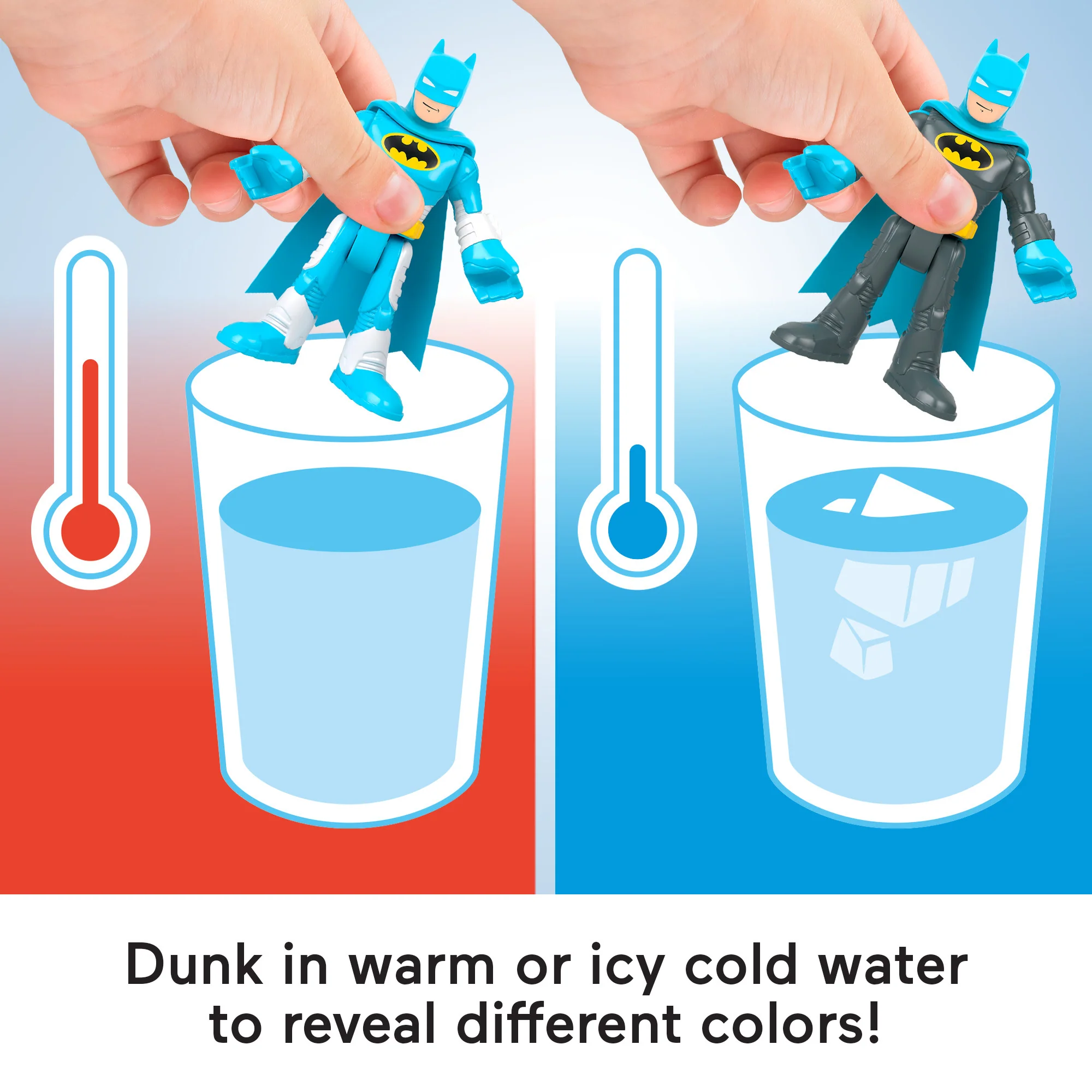 Imaginext DC Super Friends Batman Figure Set With Mr. Freeze And Color-Changing Action - Image 3