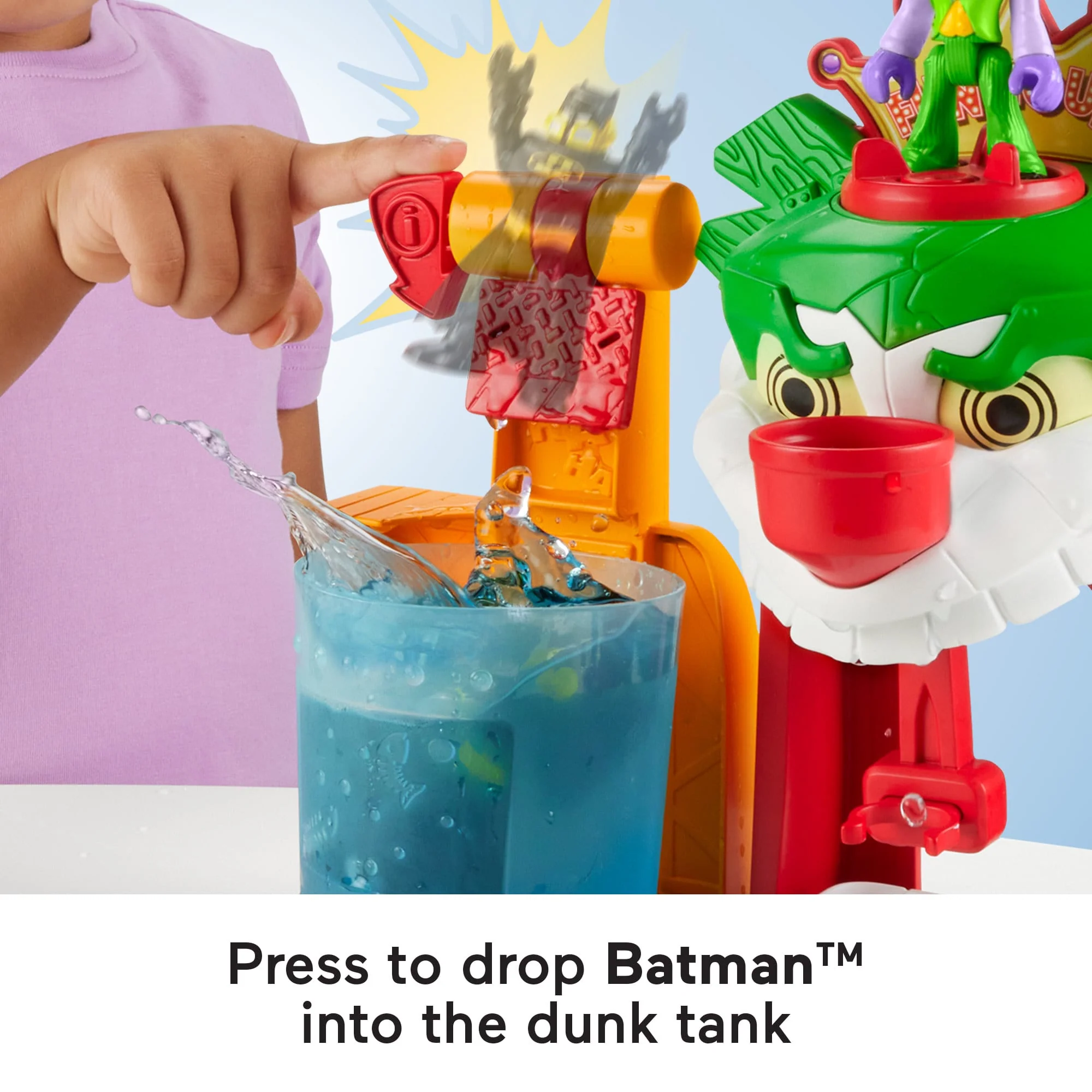Imaginext DC Super Friends Batman Playset With Color Changing Action, the Joker Funhouse - Image 4