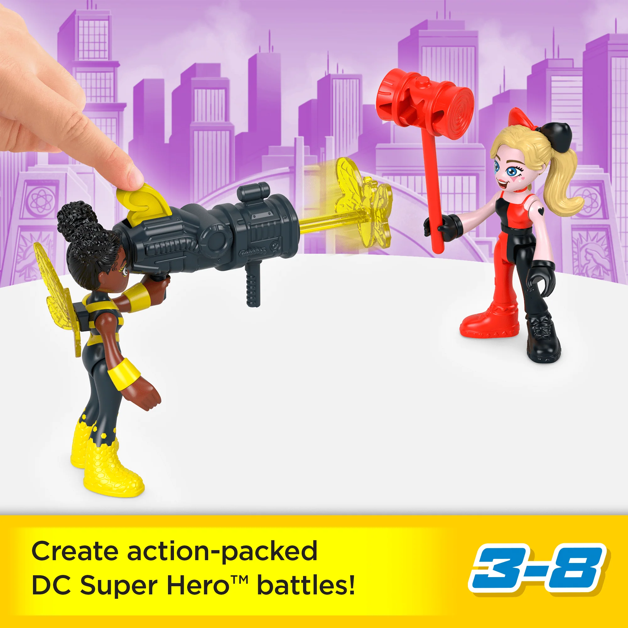 Imaginext DC Super Friends Rivals Pack 8-Piece Figures & Accessories Set, Preschool Toys - Image 2