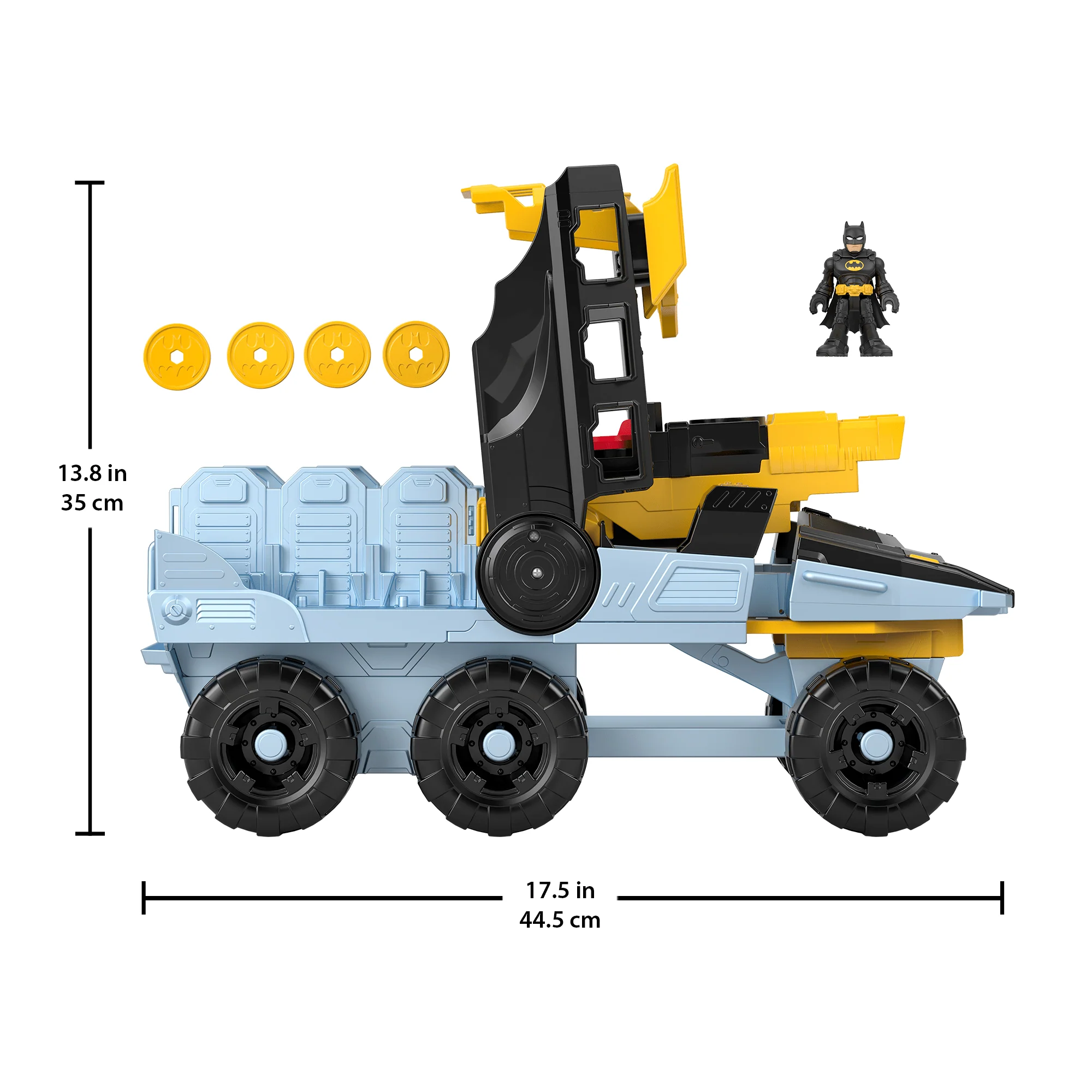 Imaginext DC Super Friends Transforming Bat-Tank With Batman Figure, Lights & Sounds - Image 6
