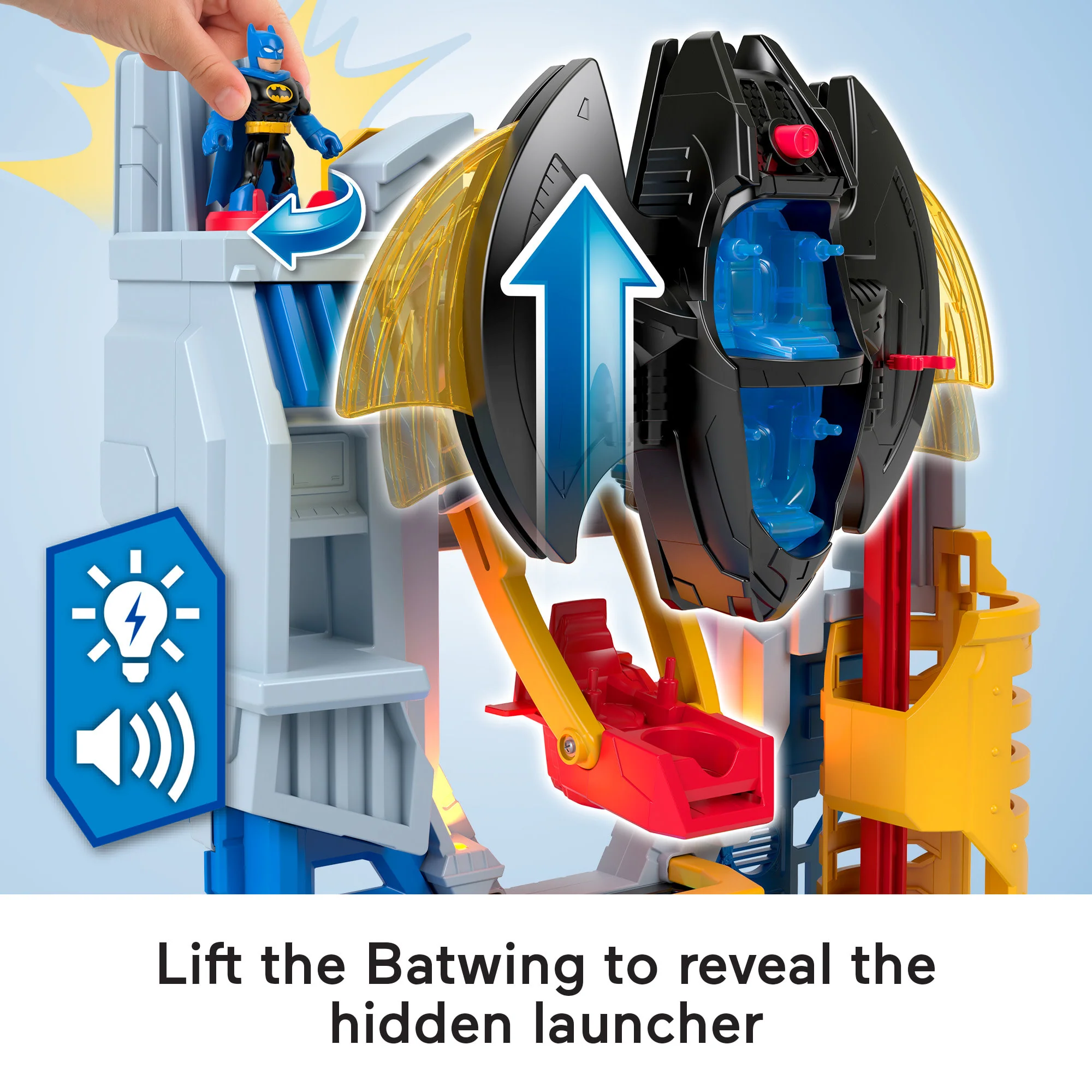 Imaginext DC Super Friends Ultimate Headquarters Playset With Batman Figure, 10 Piece Preschool Toy - Image 3