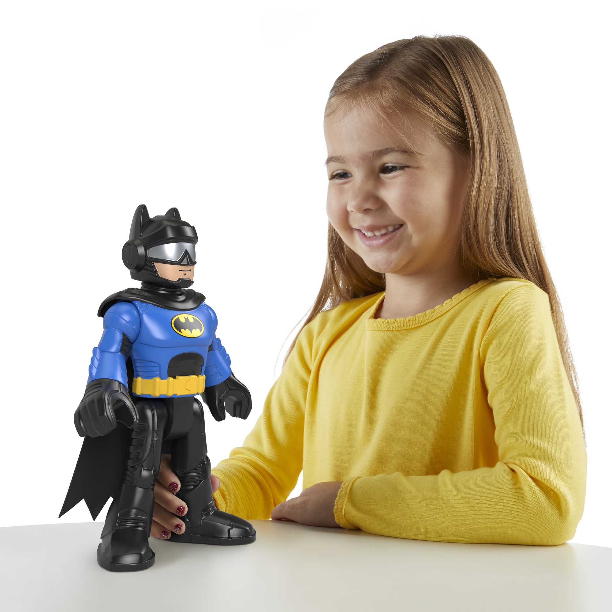 Imaginext-Dc Super Friends-Batmanxl Motard Bleu-Figurine 25Cm - Image 4