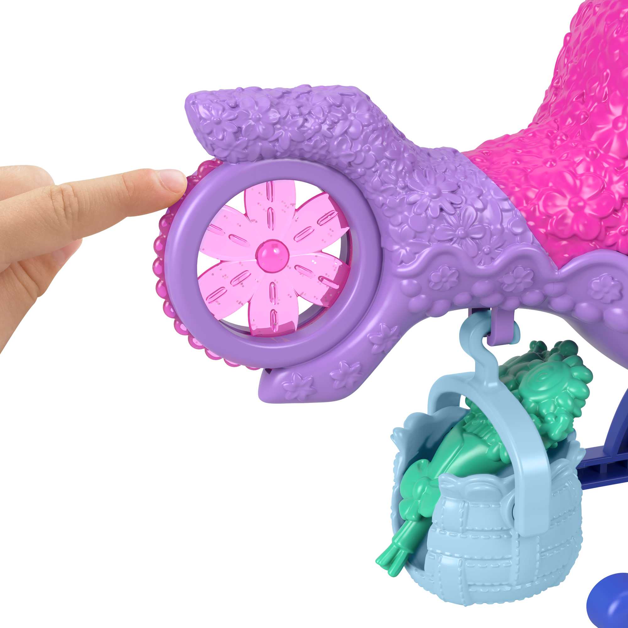 Imaginext Dreamworks Trolls L’Hélico de Poppy, Fig., Véh., 4 Élém. - Image 3