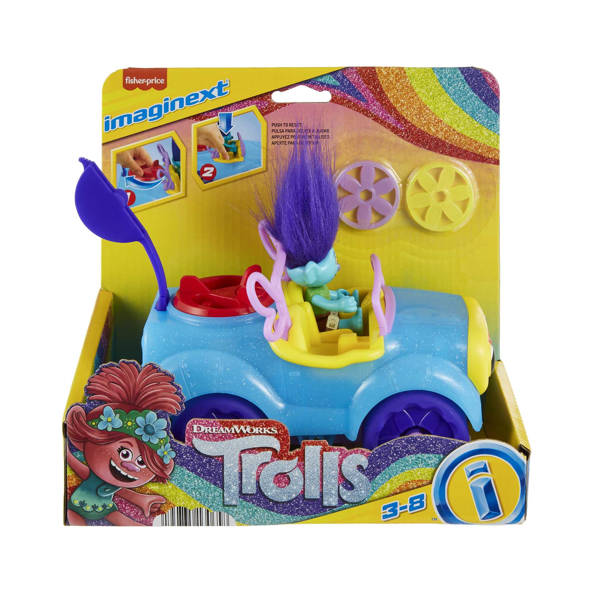 Imaginext Dreamworks Trolls Le Buggy de Branche, 4 Éléments - Image 6