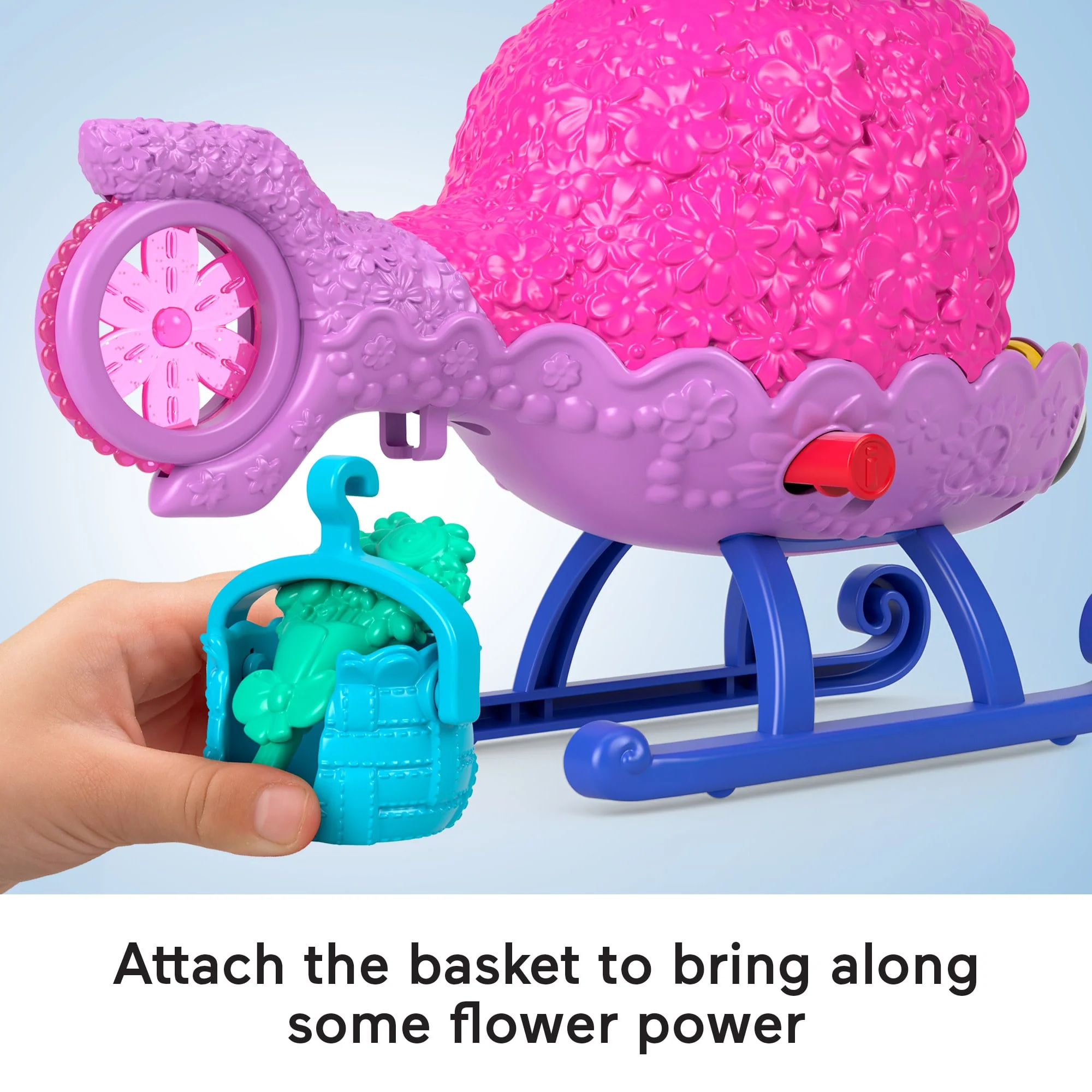 Imaginext Dreamworks Trolls Poppy Figure And Toy Helicopter For Preschool Pretend Play, 4 Pieces - Image 4