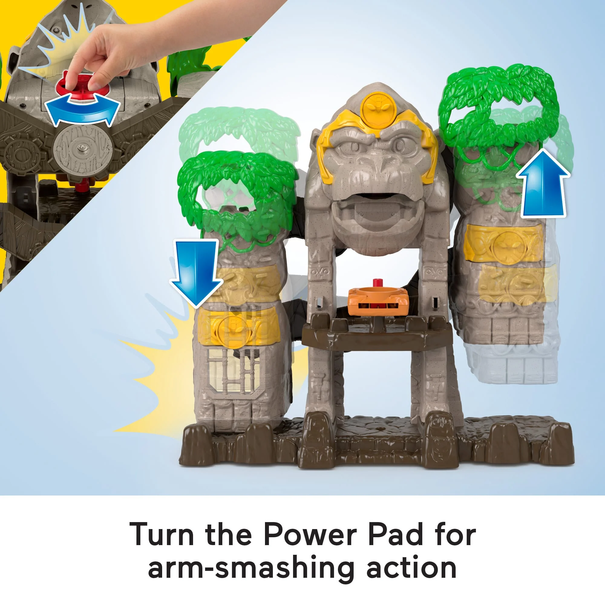 Imaginext Gorilla Fortress Playset With Toy Figures And Accessories, Preschool Toys - Image 3