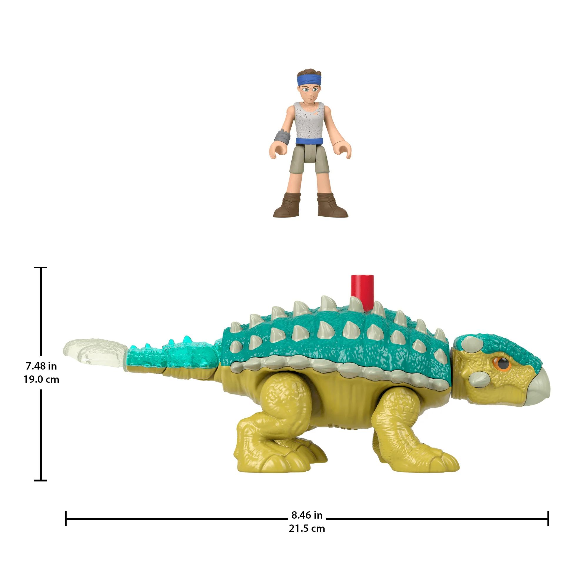 Imaginext Jurassic World Bumpy & Ben Dinosaur Toy Set For Preschool Kids, 2 Pieces - Image 5
