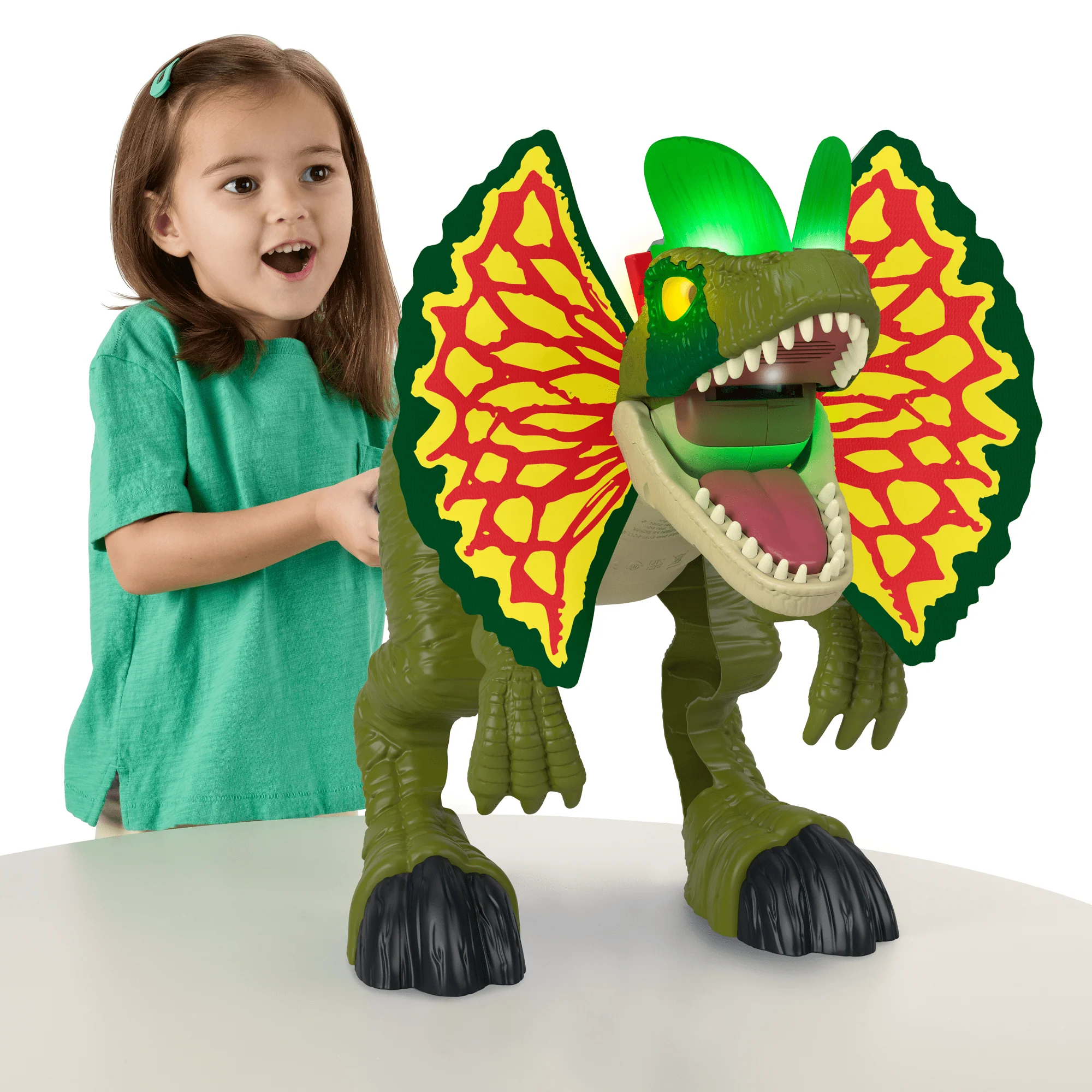 Imaginext  Jurassic World  Attaque en Furie  Dilophosaure, Lumières - Image 2