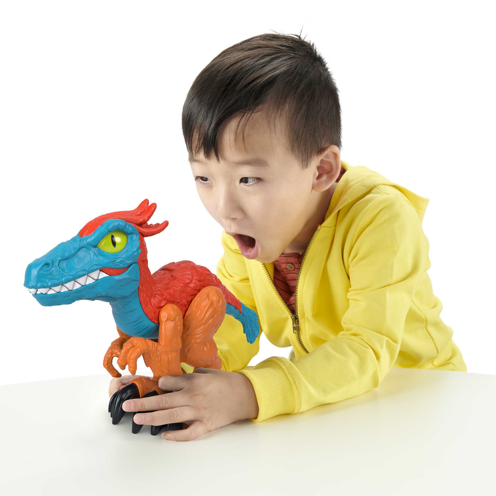 Imaginext Jurassic World Dominion Pyroraptor Dinosaur XL Figure, 10 inch, Preschool Toys - Image 3