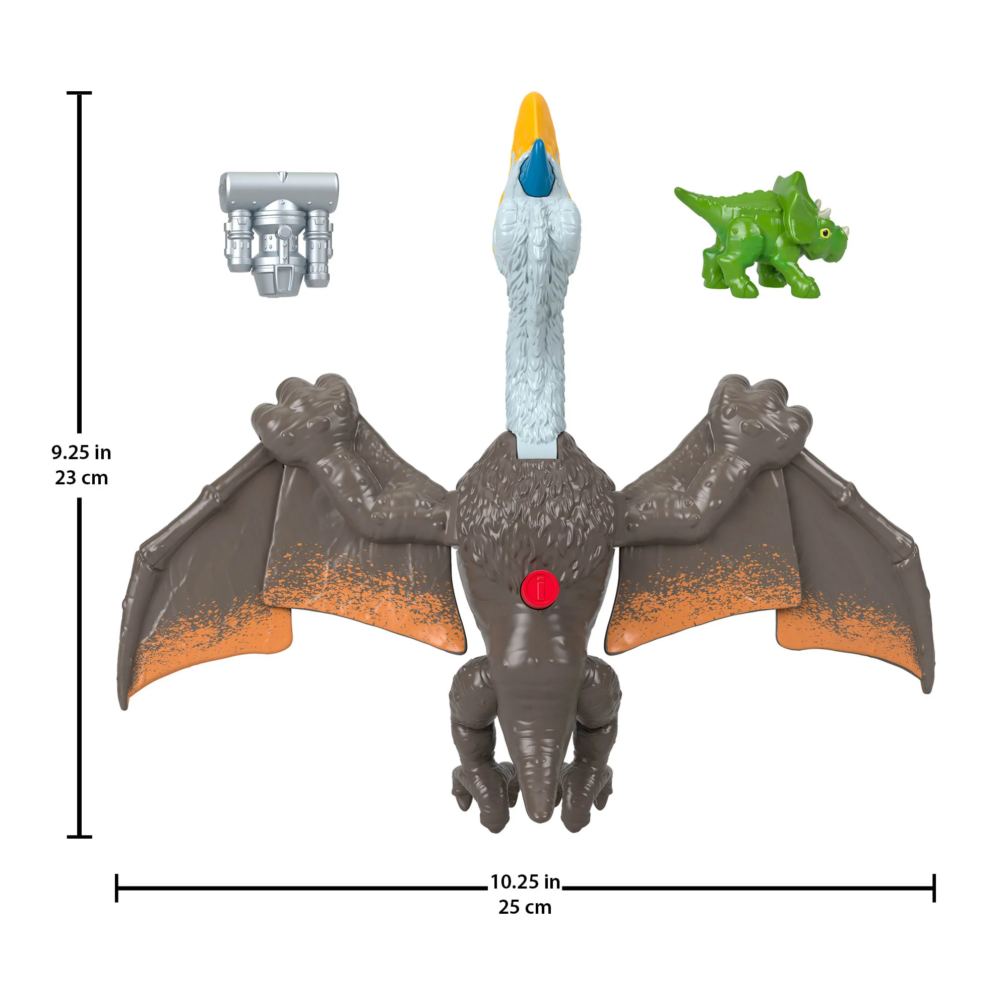 Imaginext Jurassic World Dominion Quetzal Dinosaur Toy With Soaring Action, 3 Piece Preschool Toys - Image 4