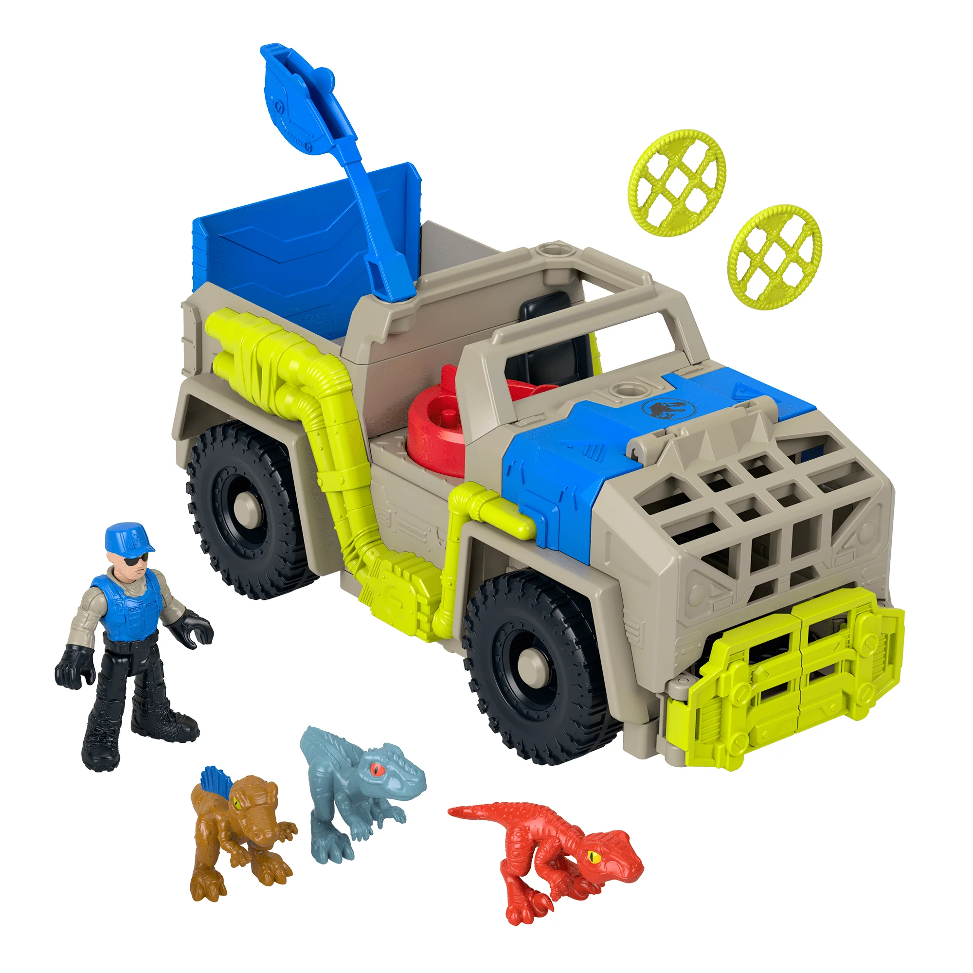 Imaginext Jurassic World Vehículo de Juguete Rastreadora de Dinosaurios