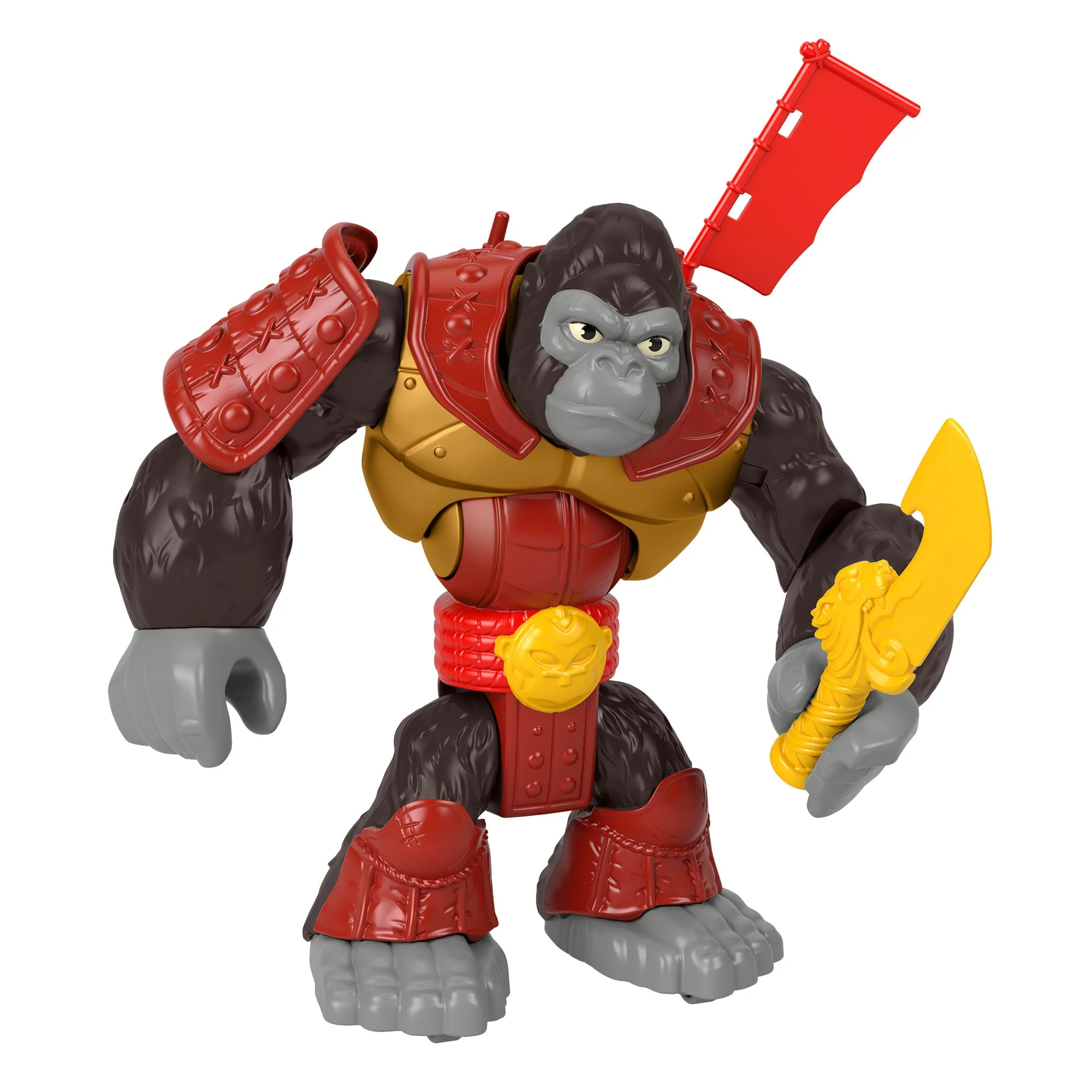 Imaginext Silverback Gorilla Smash Punching Action Figure For Preschool Kids, 3 Pieces - Image 6