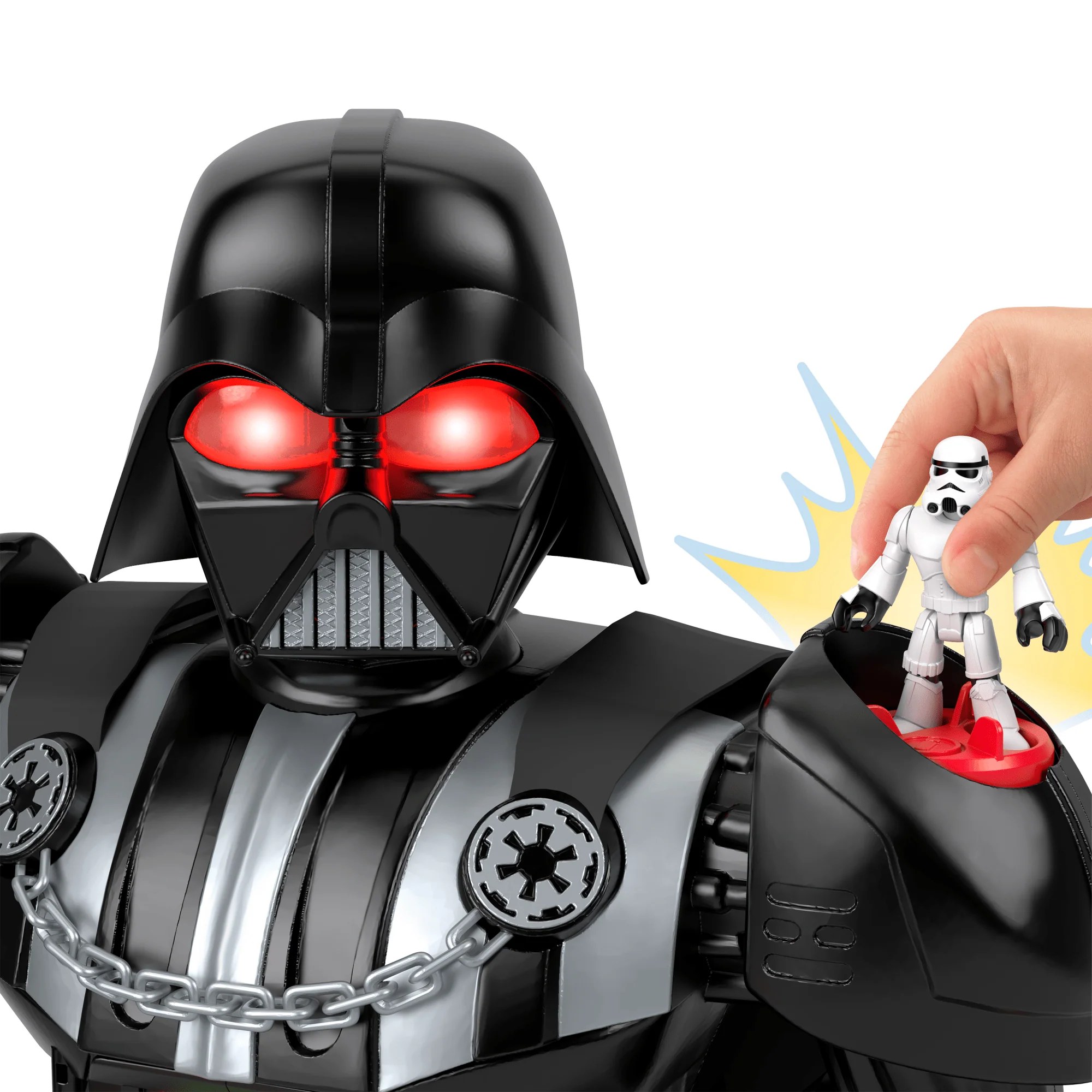 Imaginext Star Wars Robot Dark Vador, 60+ Cm, Clé Stormtrooper - Image 2